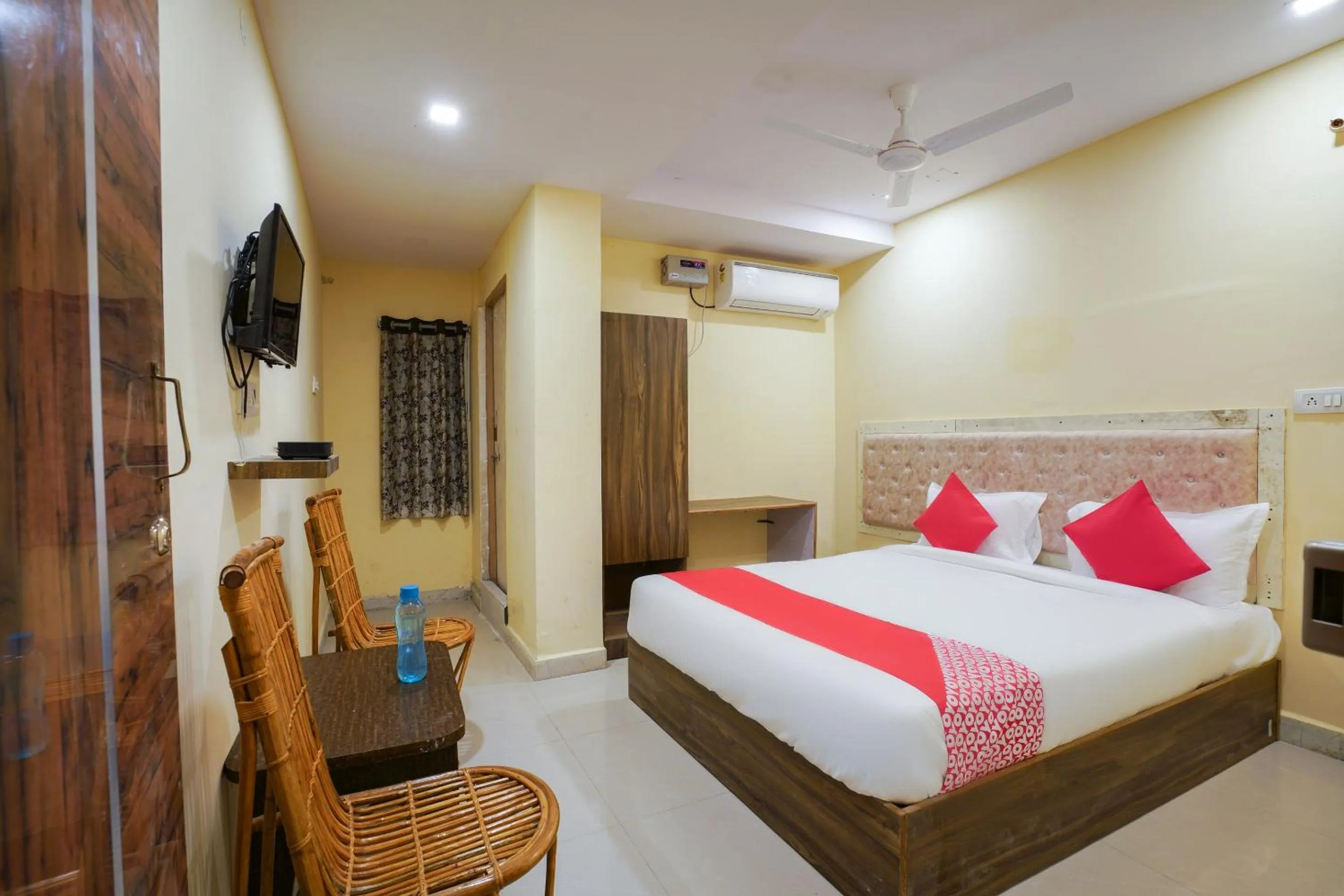 Bedroom, Bed in Hotel O R Square Stay Near LB Nagar Metro