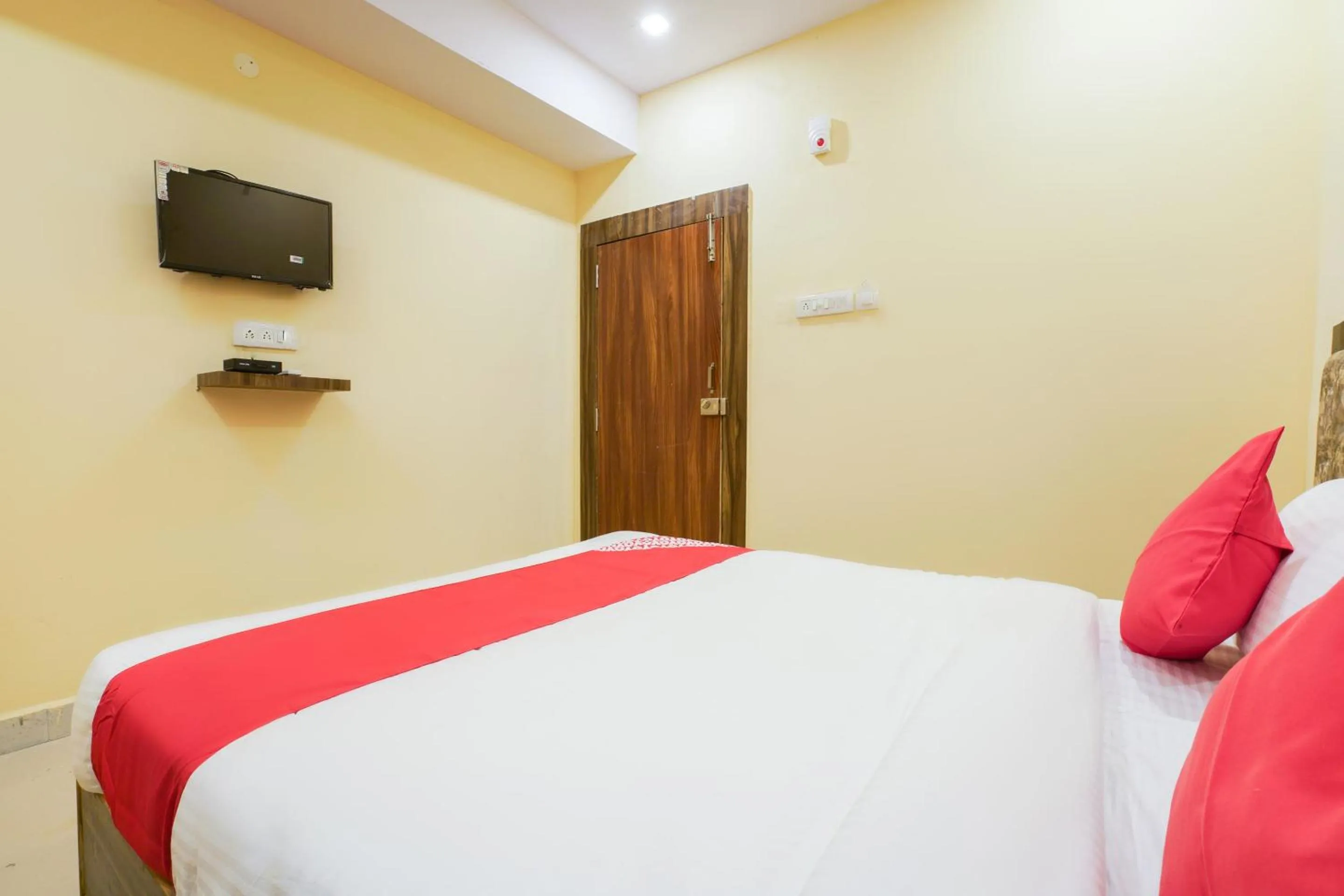 Bedroom, Bed in Hotel O R Square Stay Near LB Nagar Metro