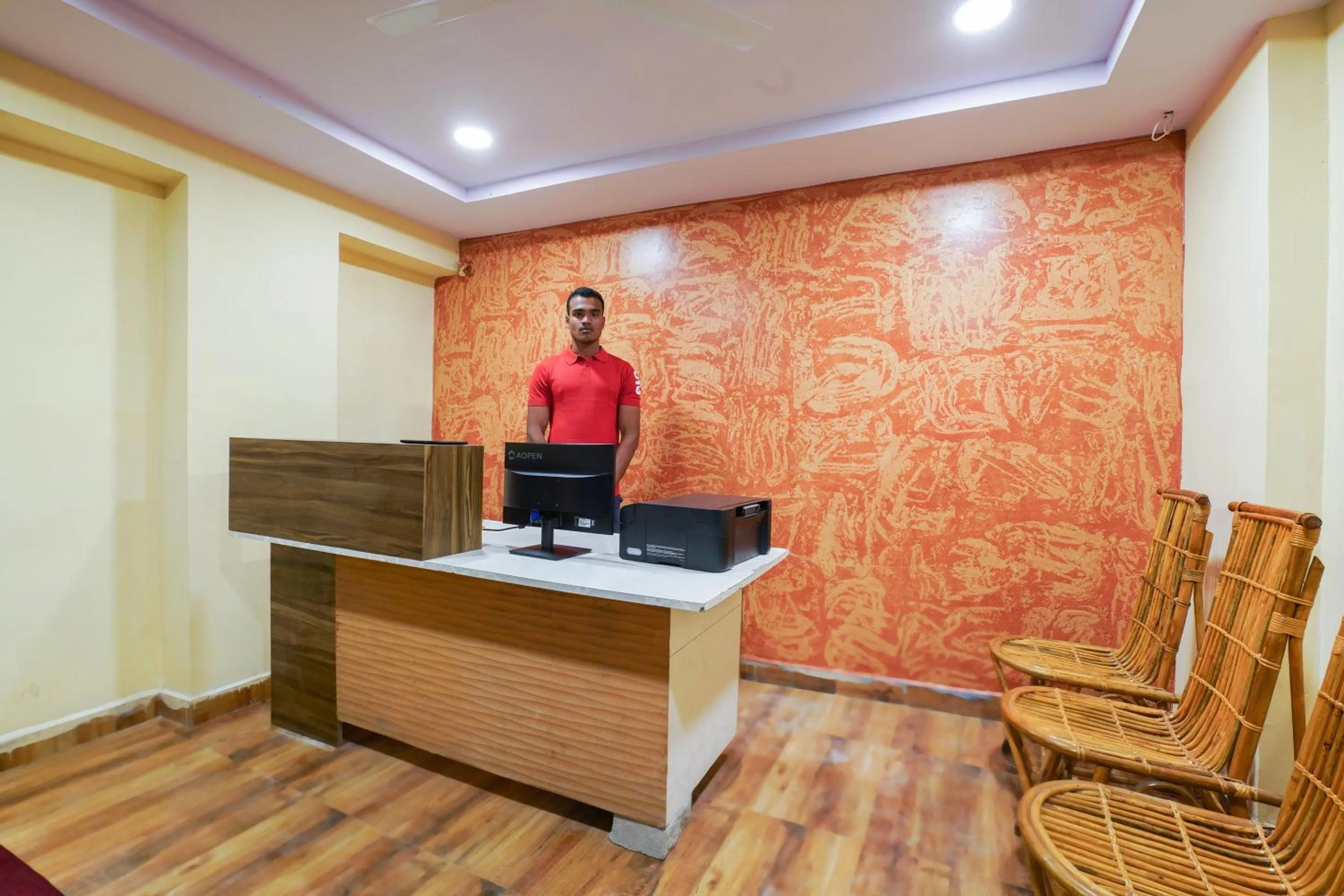 Lobby or reception in Hotel O R Square Stay Near LB Nagar Metro