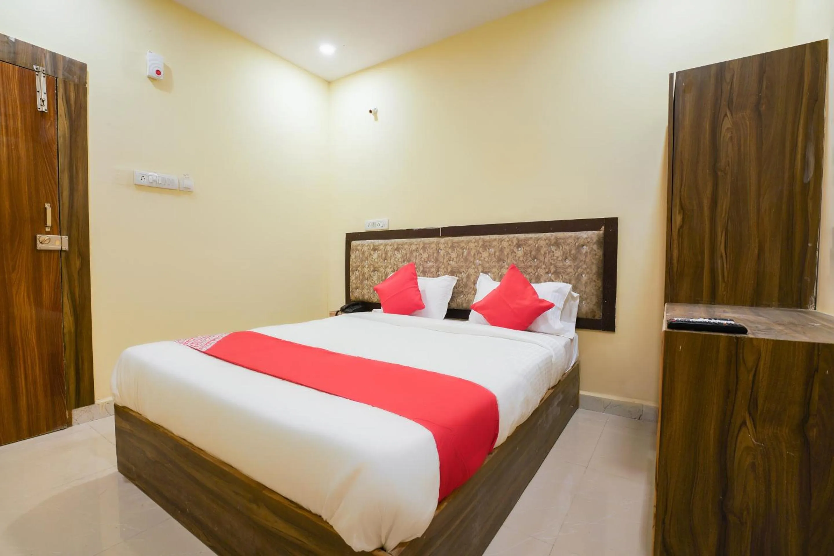 Bedroom, Bed in Hotel O R Square Stay Near LB Nagar Metro