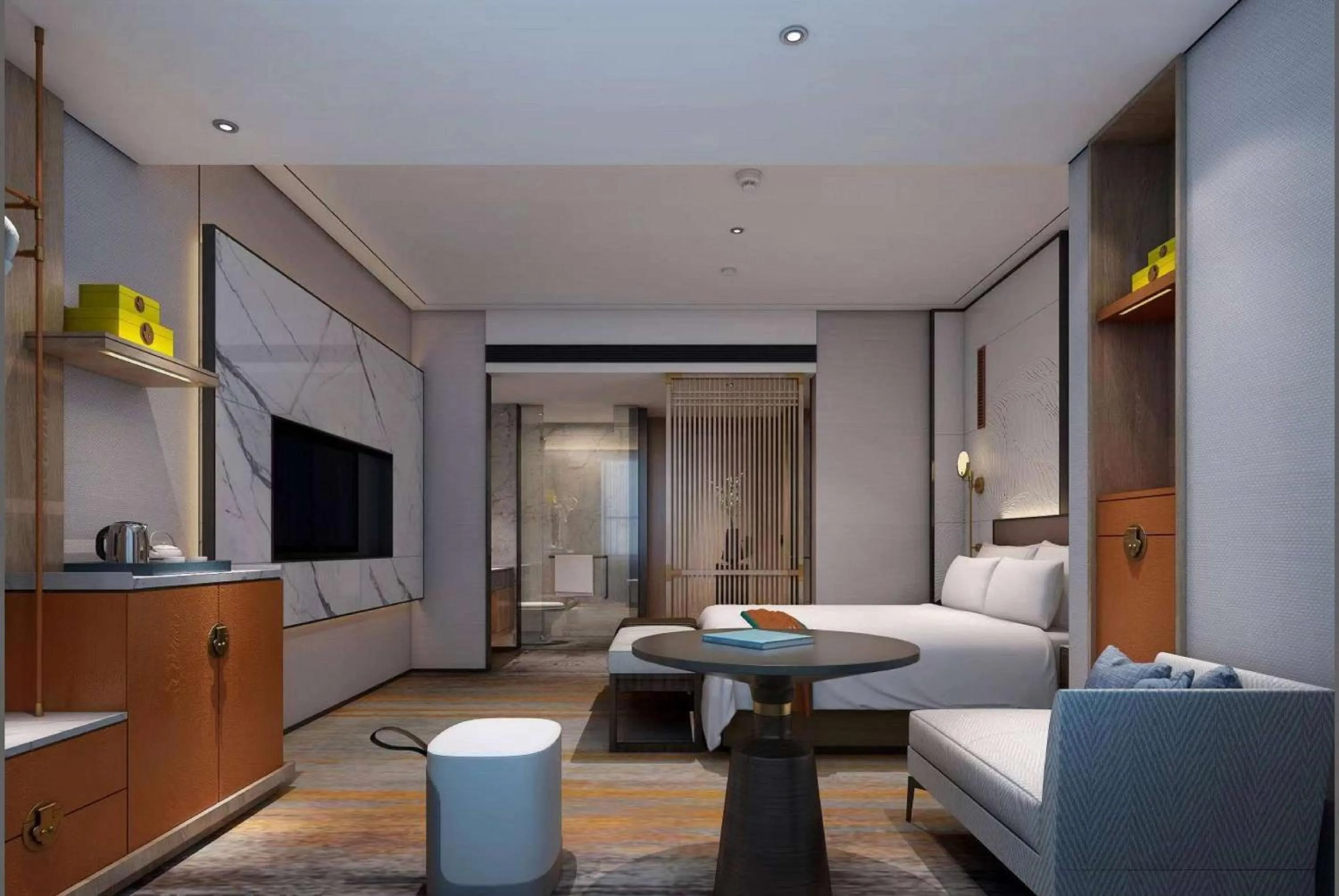 Photo of the whole room, Bed in Ramada by Wyndham Changsha Wuguang