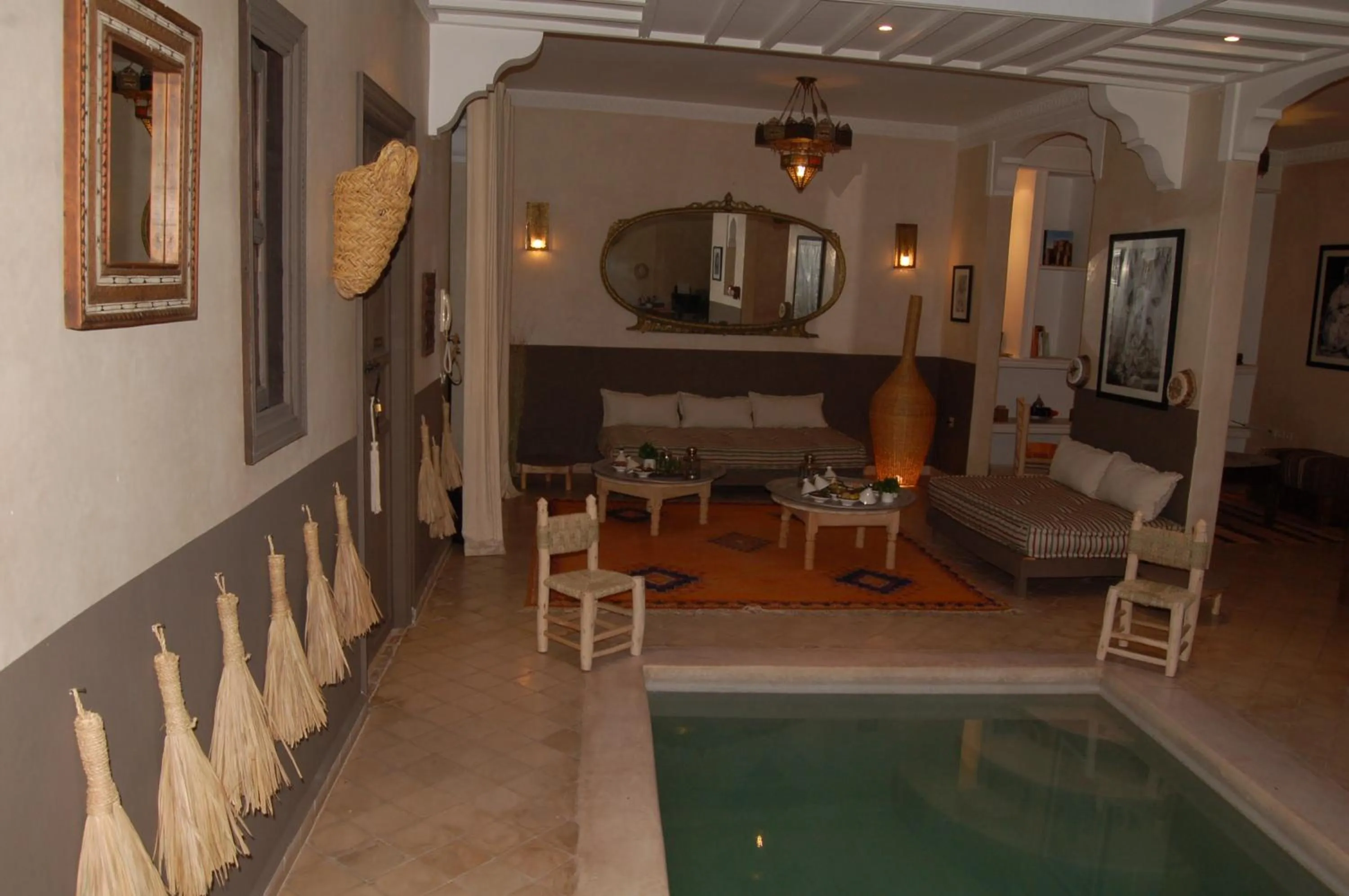 Communal lounge/ TV room in riad anrich