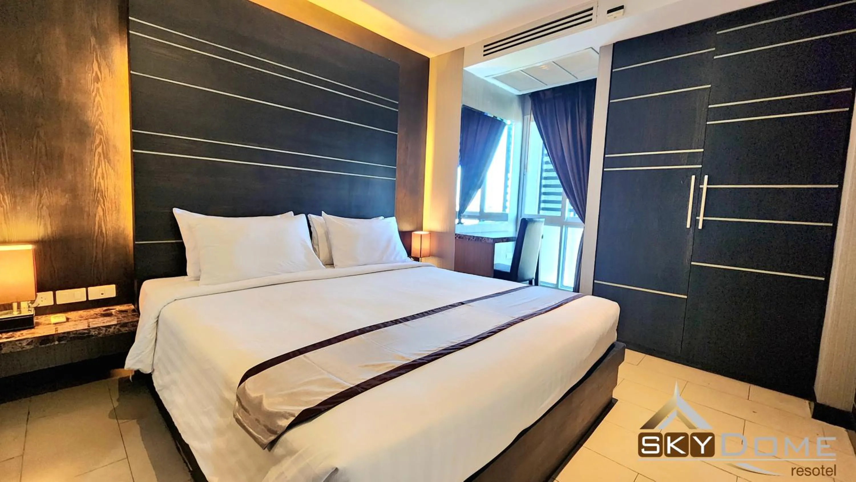 Bed in Sky dome resotel - โรงแรมสกายโดม รีโซเทล