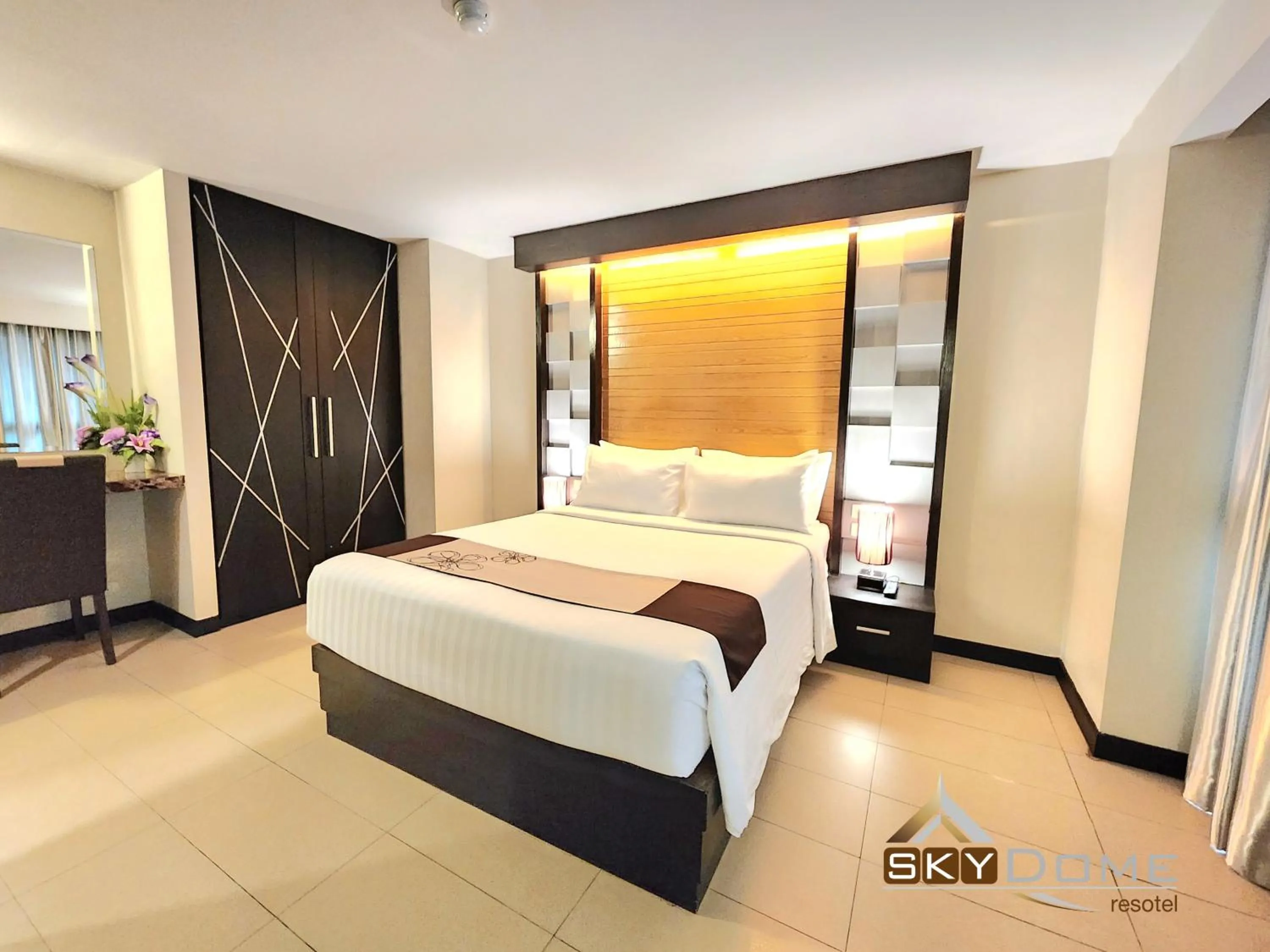 Bedroom, Bed in Sky dome resotel - โรงแรมสกายโดม รีโซเทล