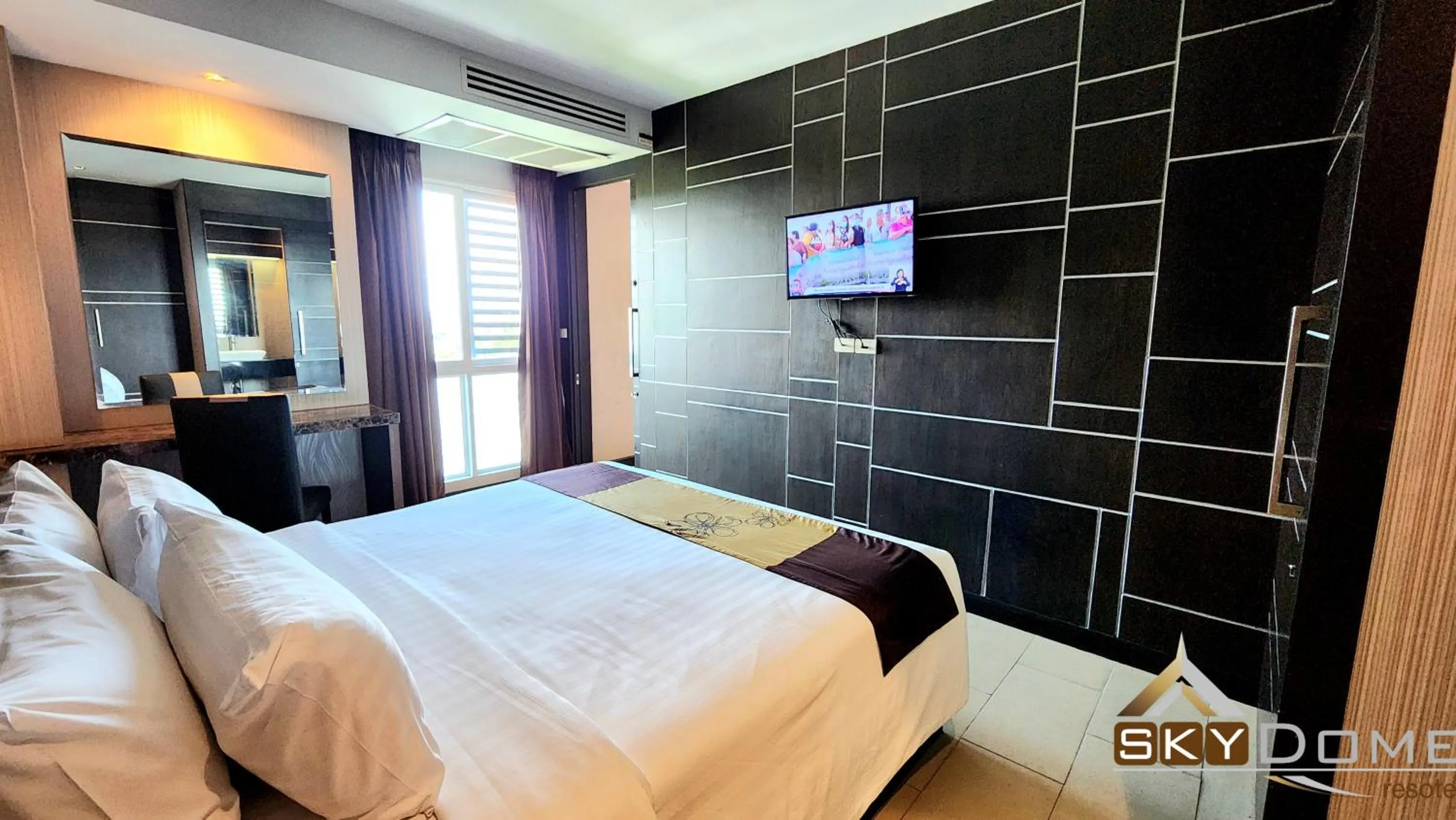 Bed in Sky dome resotel - โรงแรมสกายโดม รีโซเทล