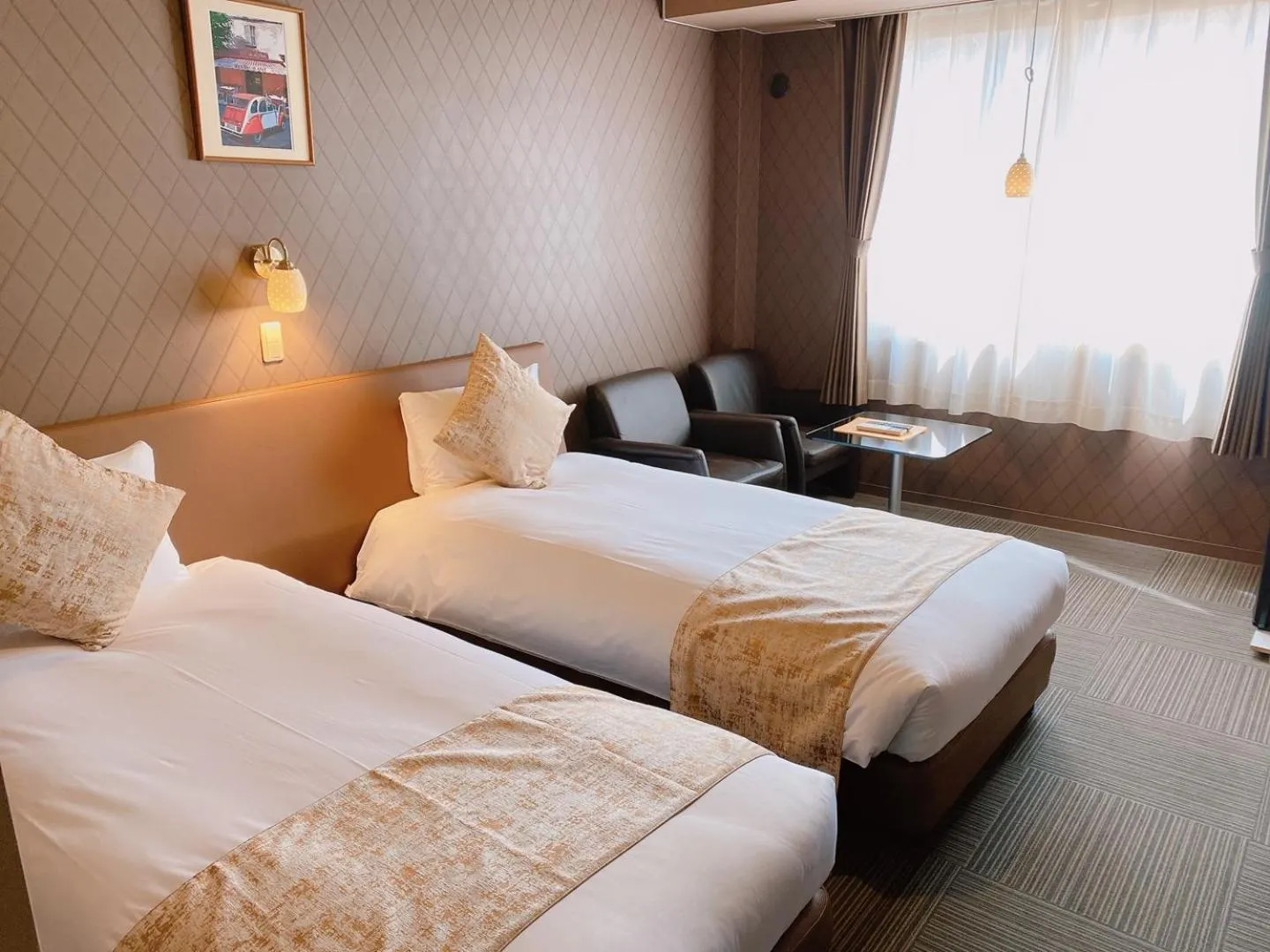 Photo of the whole room, Bed in Sora Hotel Karuizawa Outlet