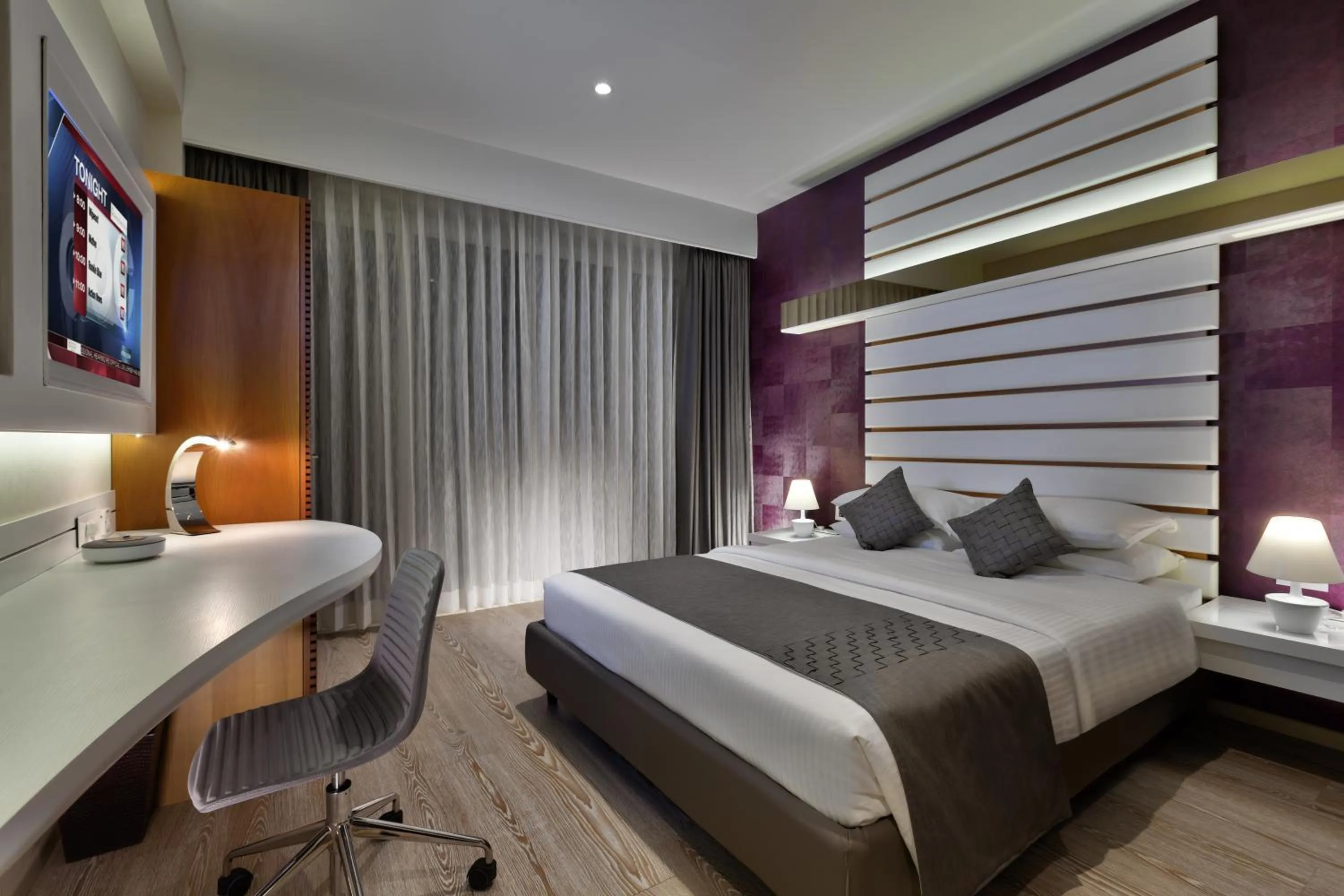 Bedroom, Bed in The Atara Near Golf Course Road