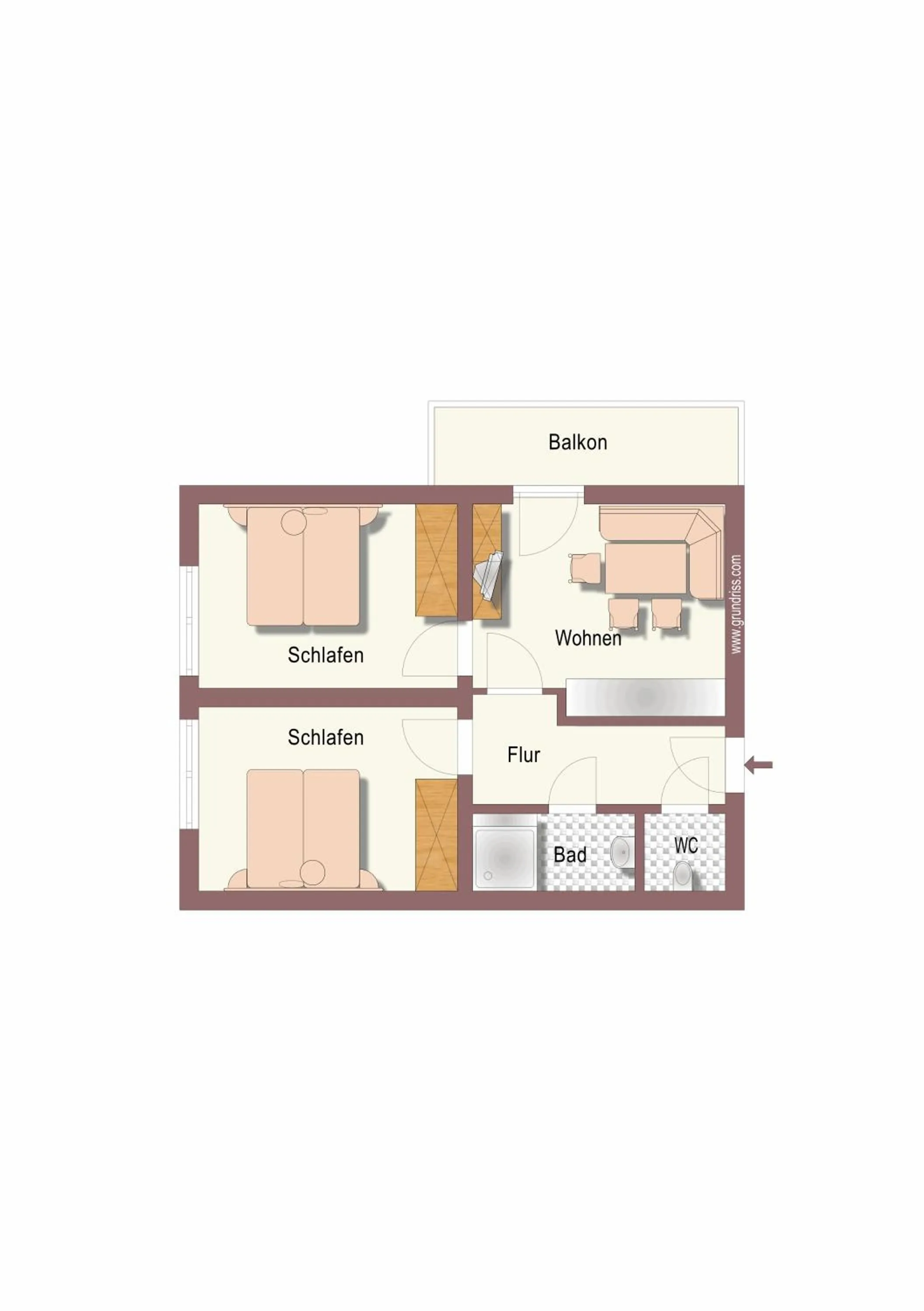 Floor plan in Apartment Haus am See