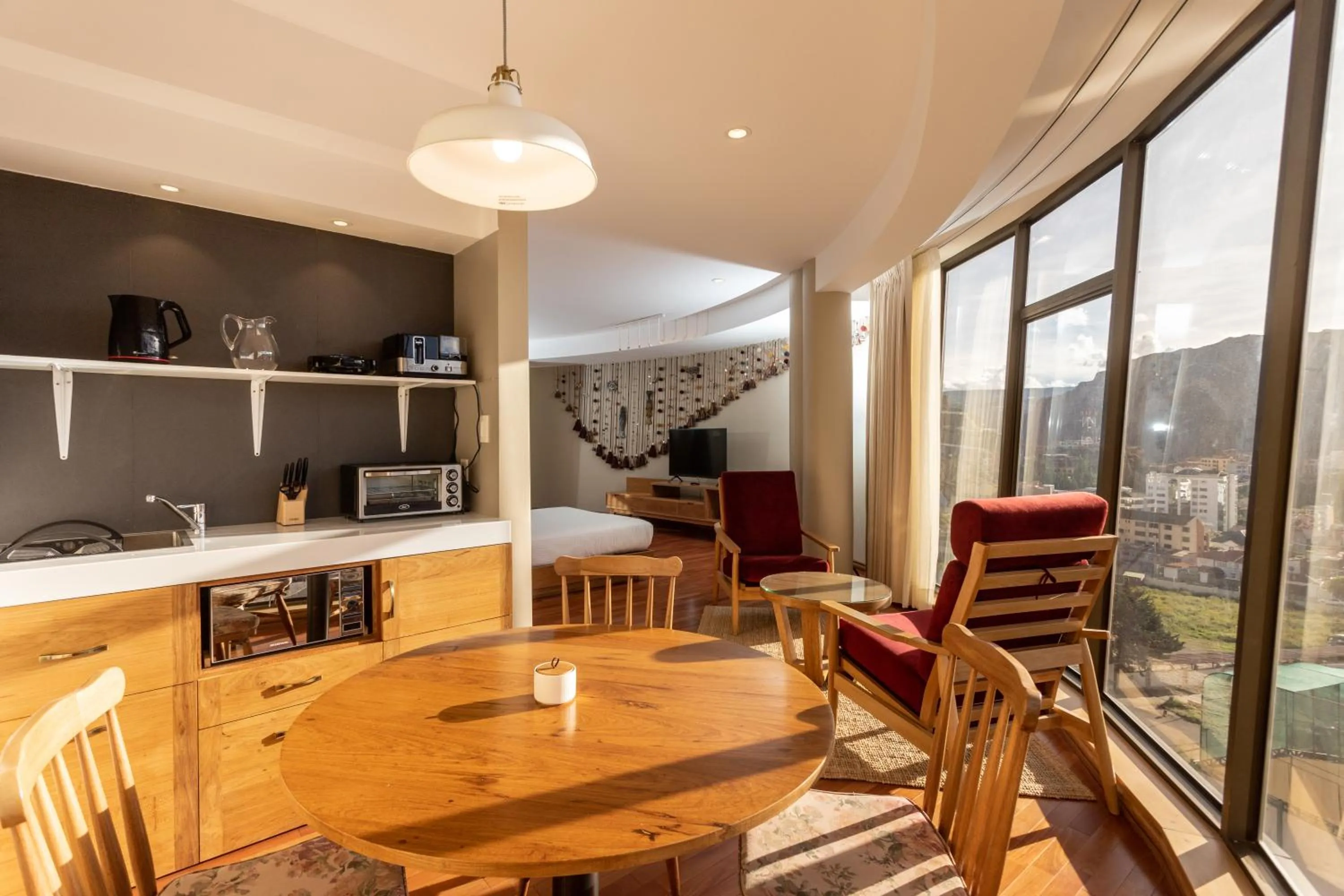 Kitchen or kitchenette in Hotel Boutique Rosario Sur