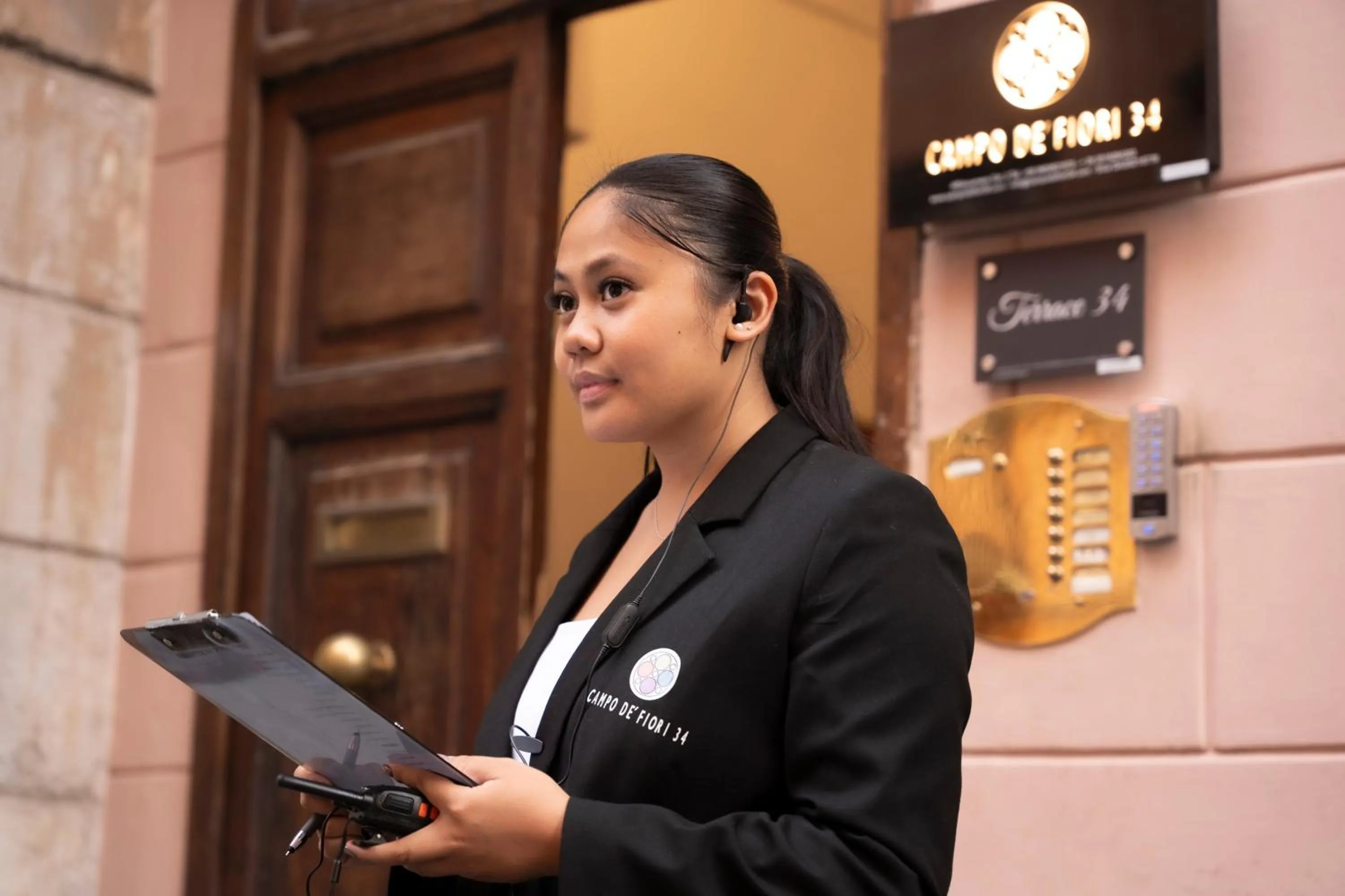 Facade/entrance in Campo de' Fiori 34