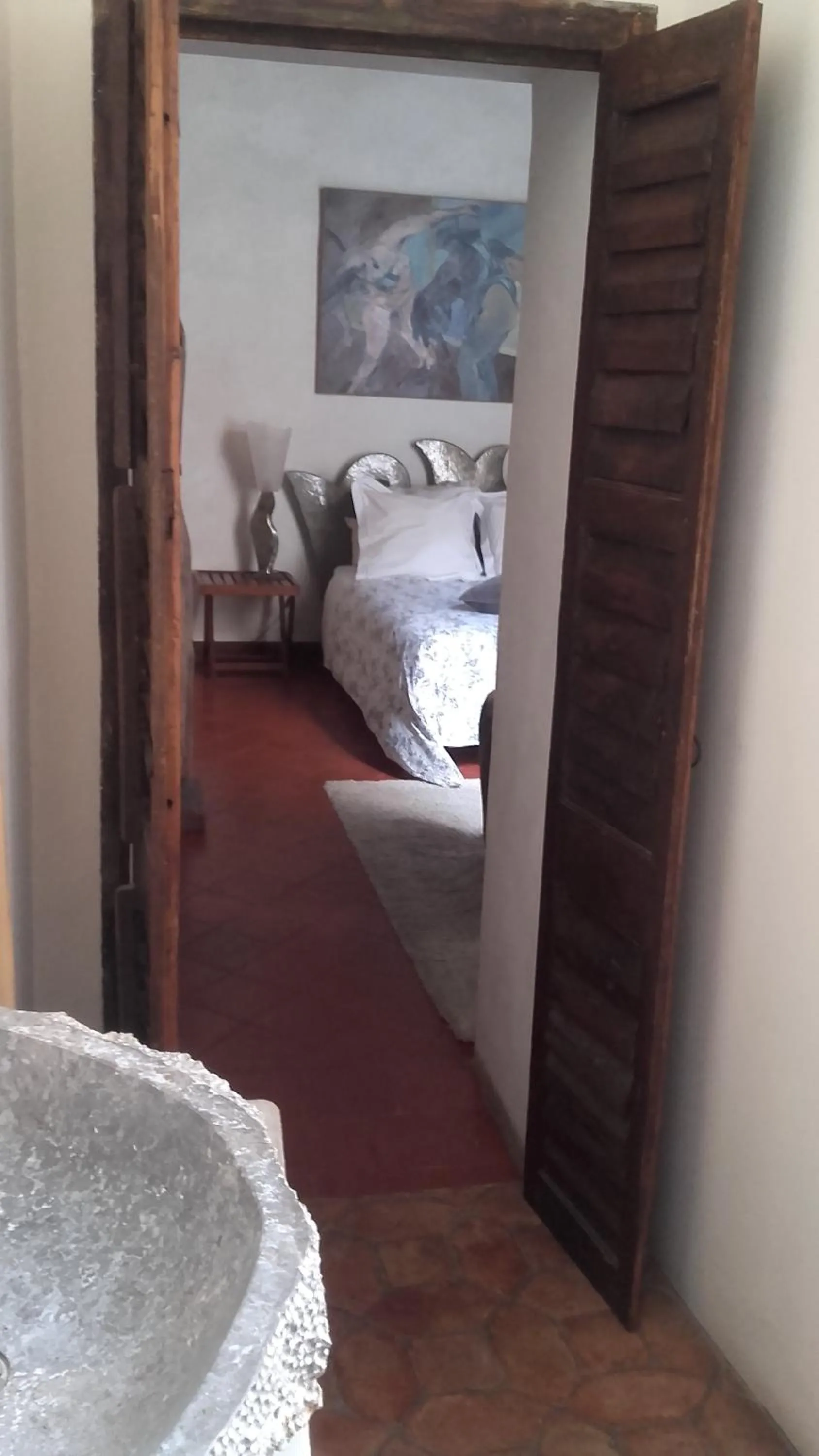 Bathroom, Bed in Ô Anges