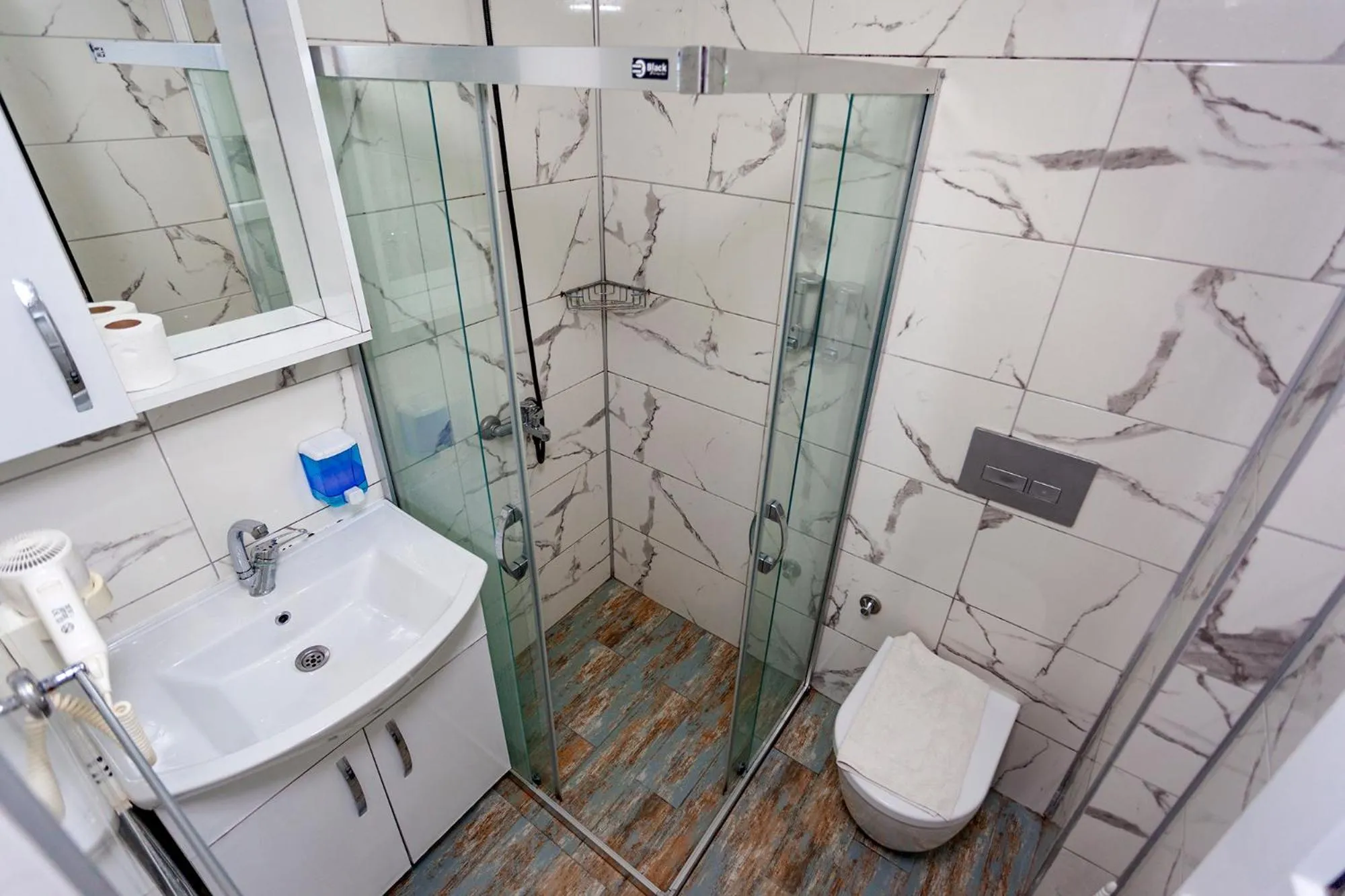 Shower in London Hotel