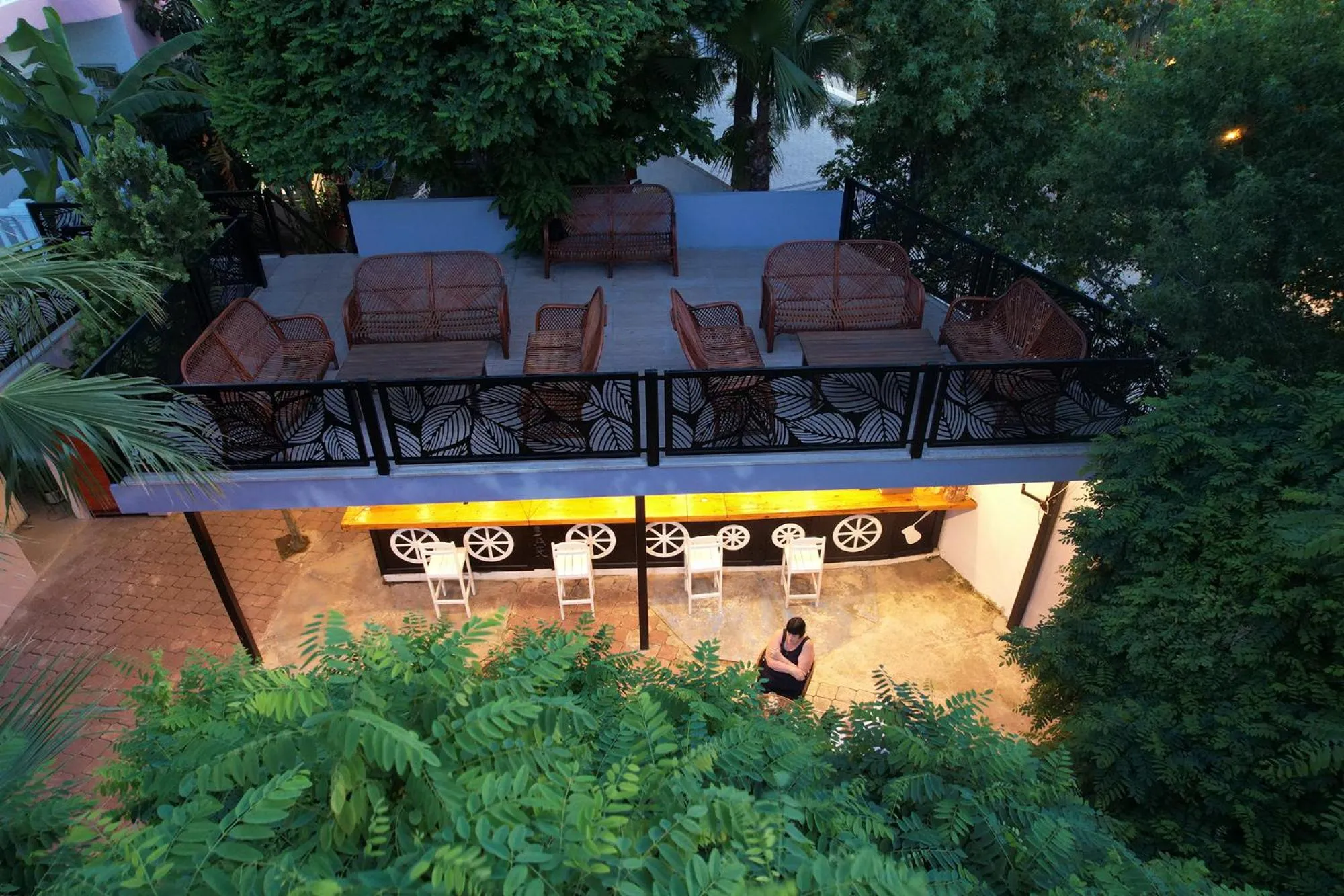 Patio in London Hotel