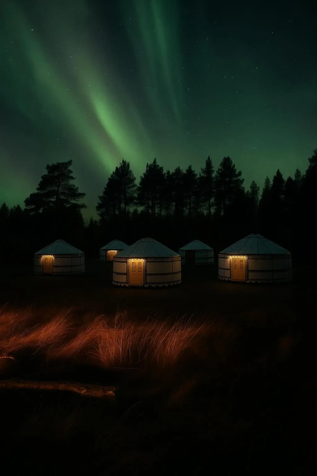 Night in Arctic Shaman Adventures -Jurtta