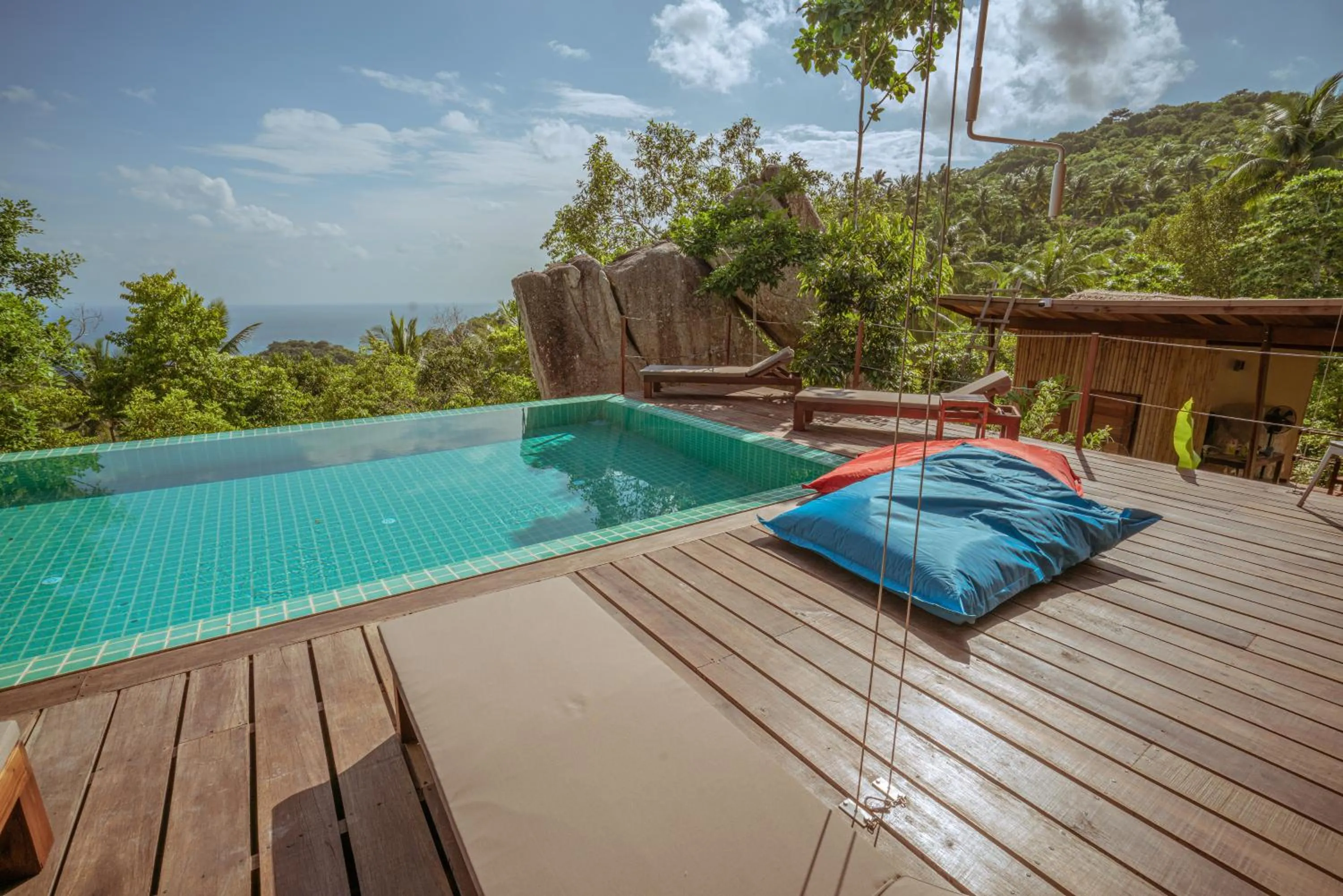 Pool view in Ecotao Lodge