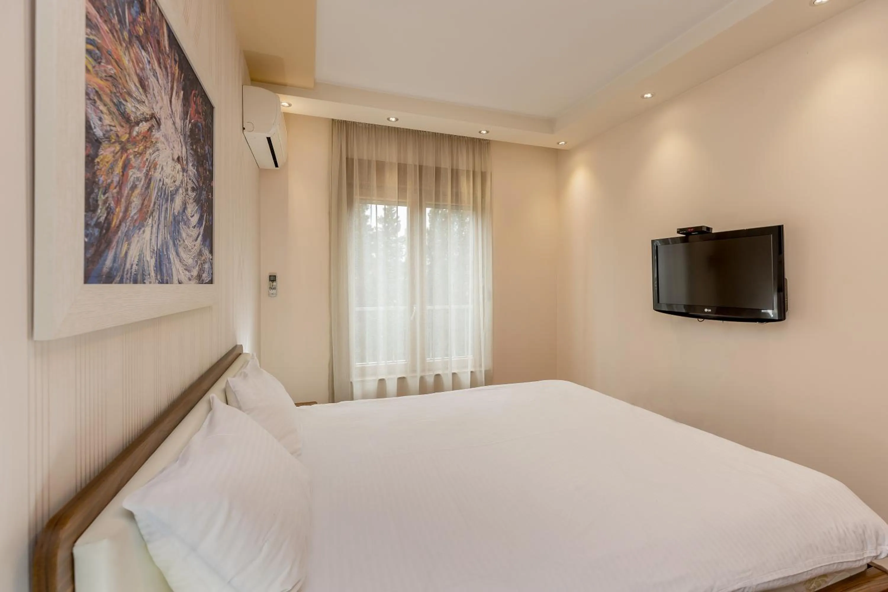 Bedroom, Bed in Apartments Athos