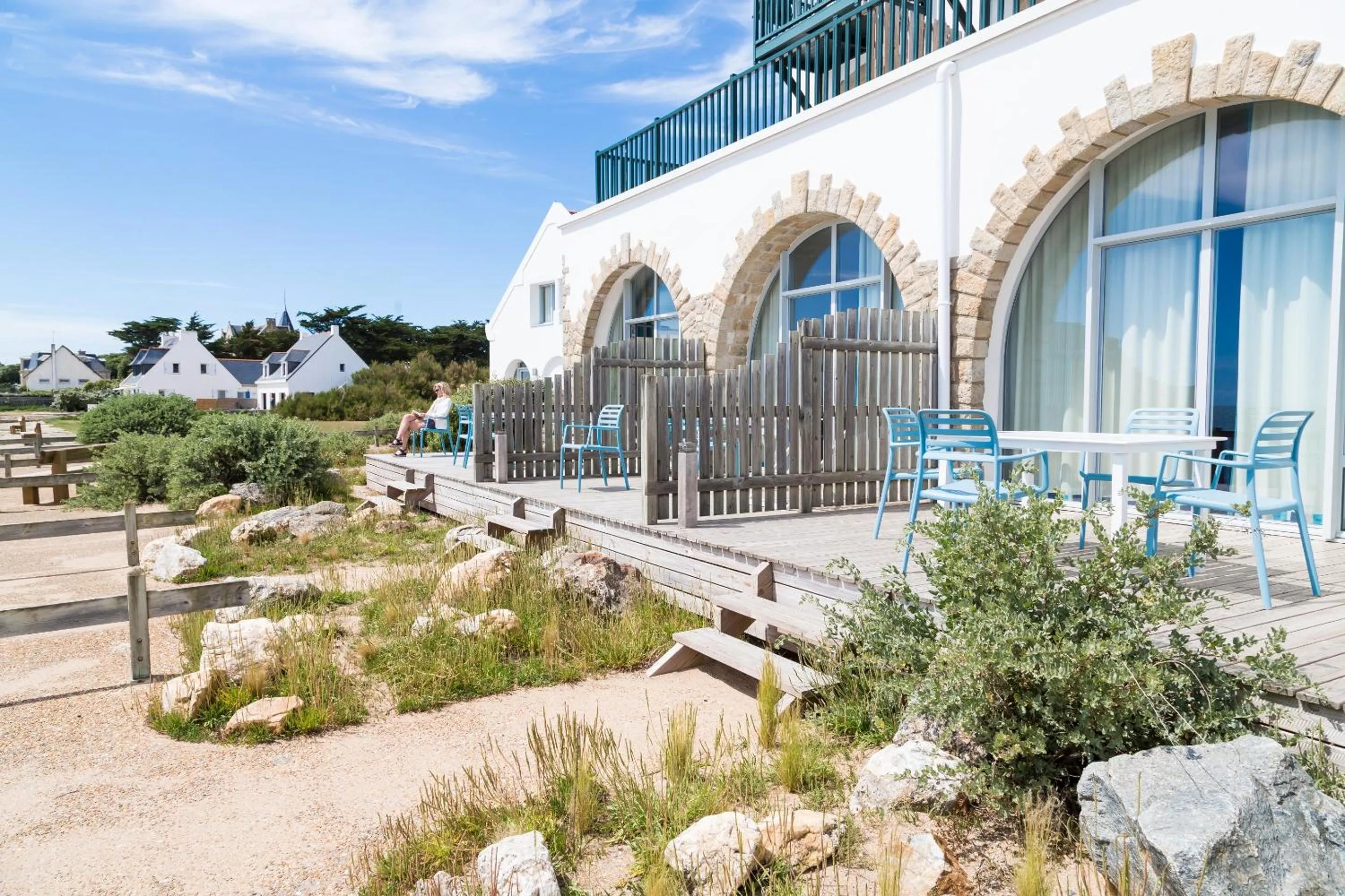 Balcony/Terrace in Résidence Odalys Valentin plage