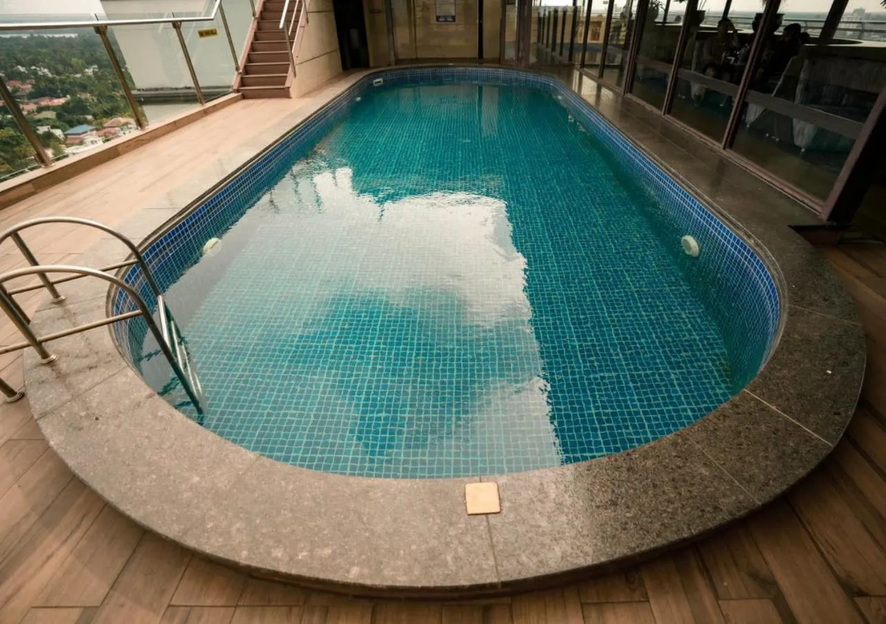 Pool view in Hotel Arcadia