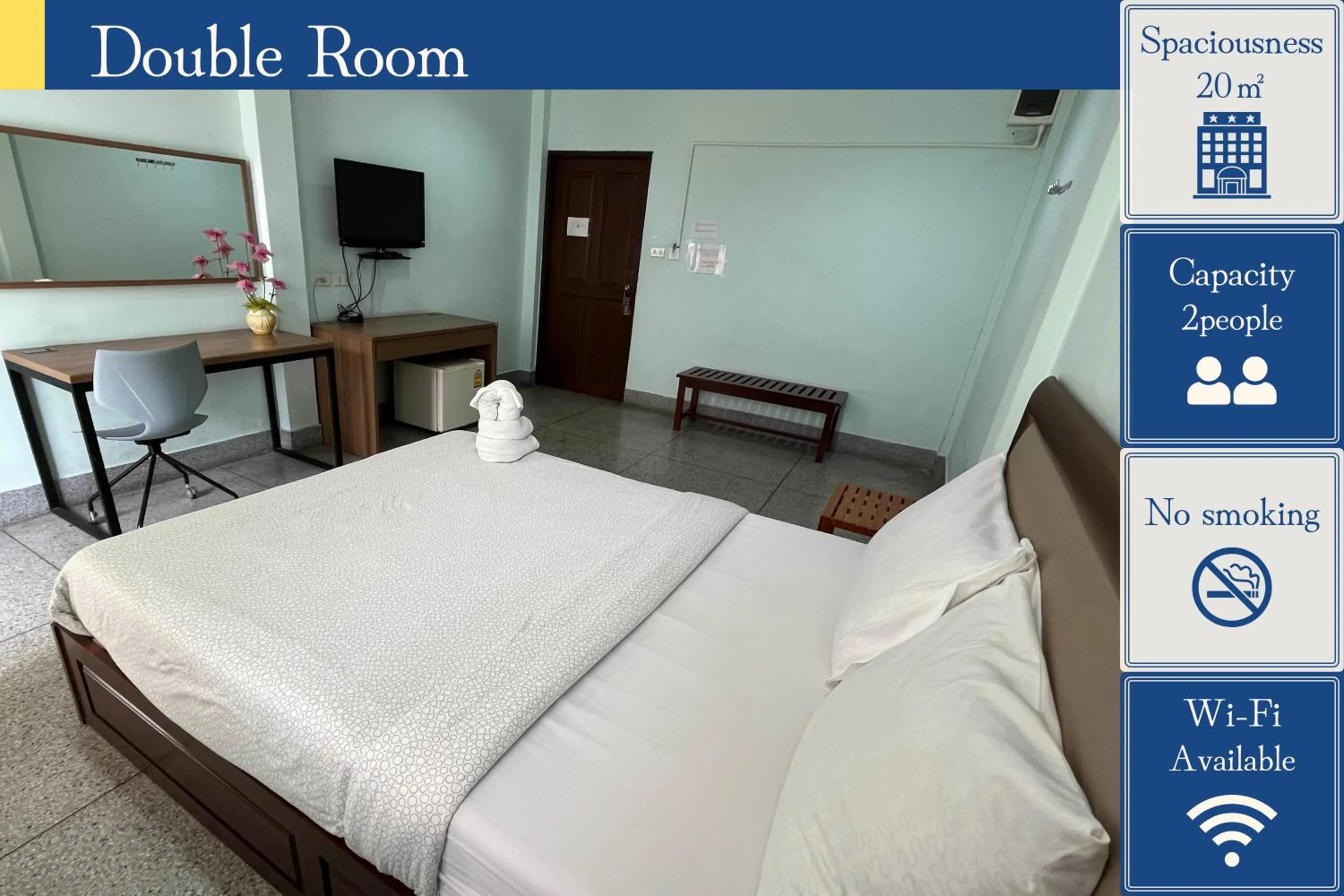 Photo of the whole room, Bed in Excel Hotel Bangkok former Sri Krungthep Hotel