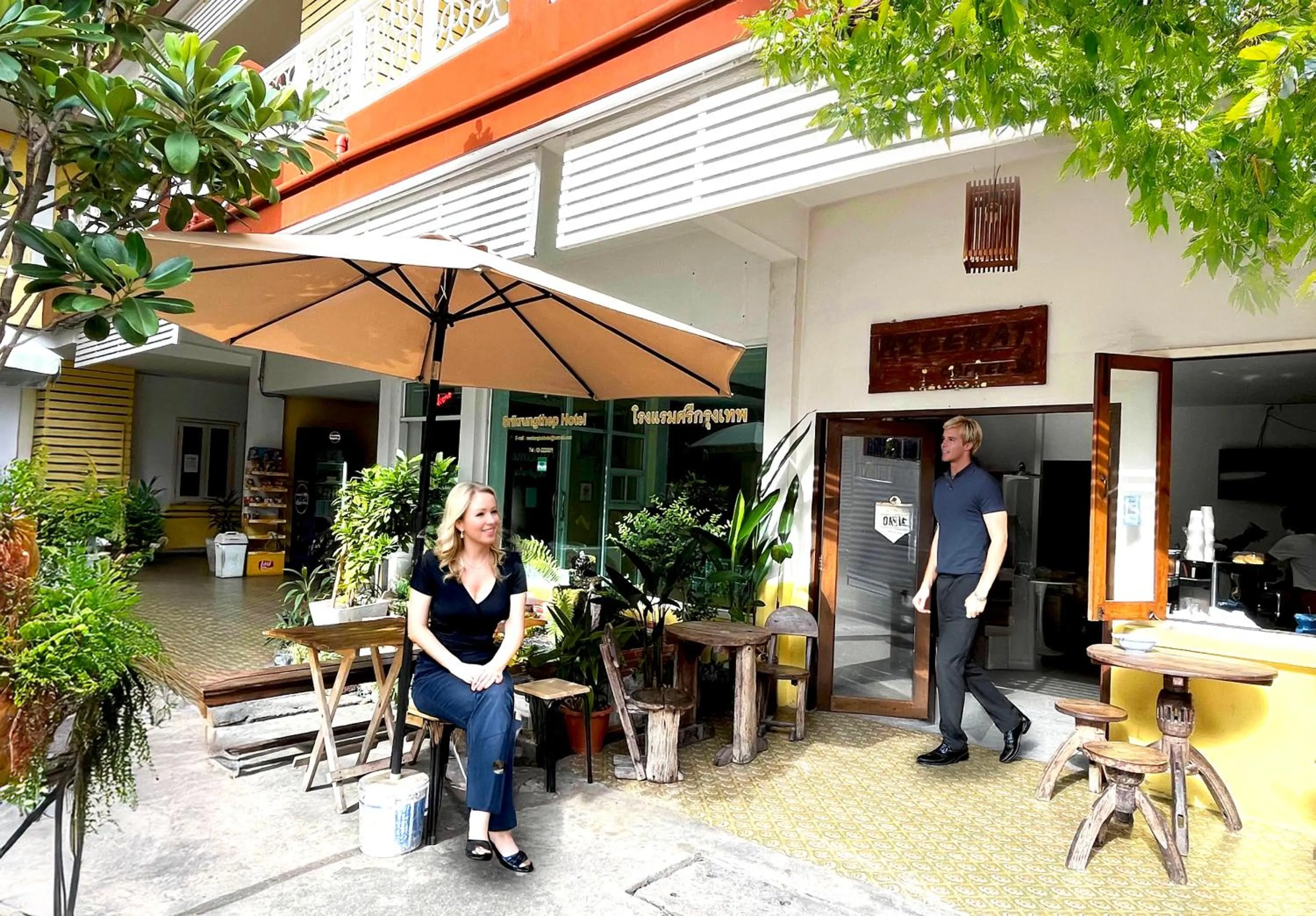 People in Excel Hotel Bangkok former Sri Krungthep Hotel