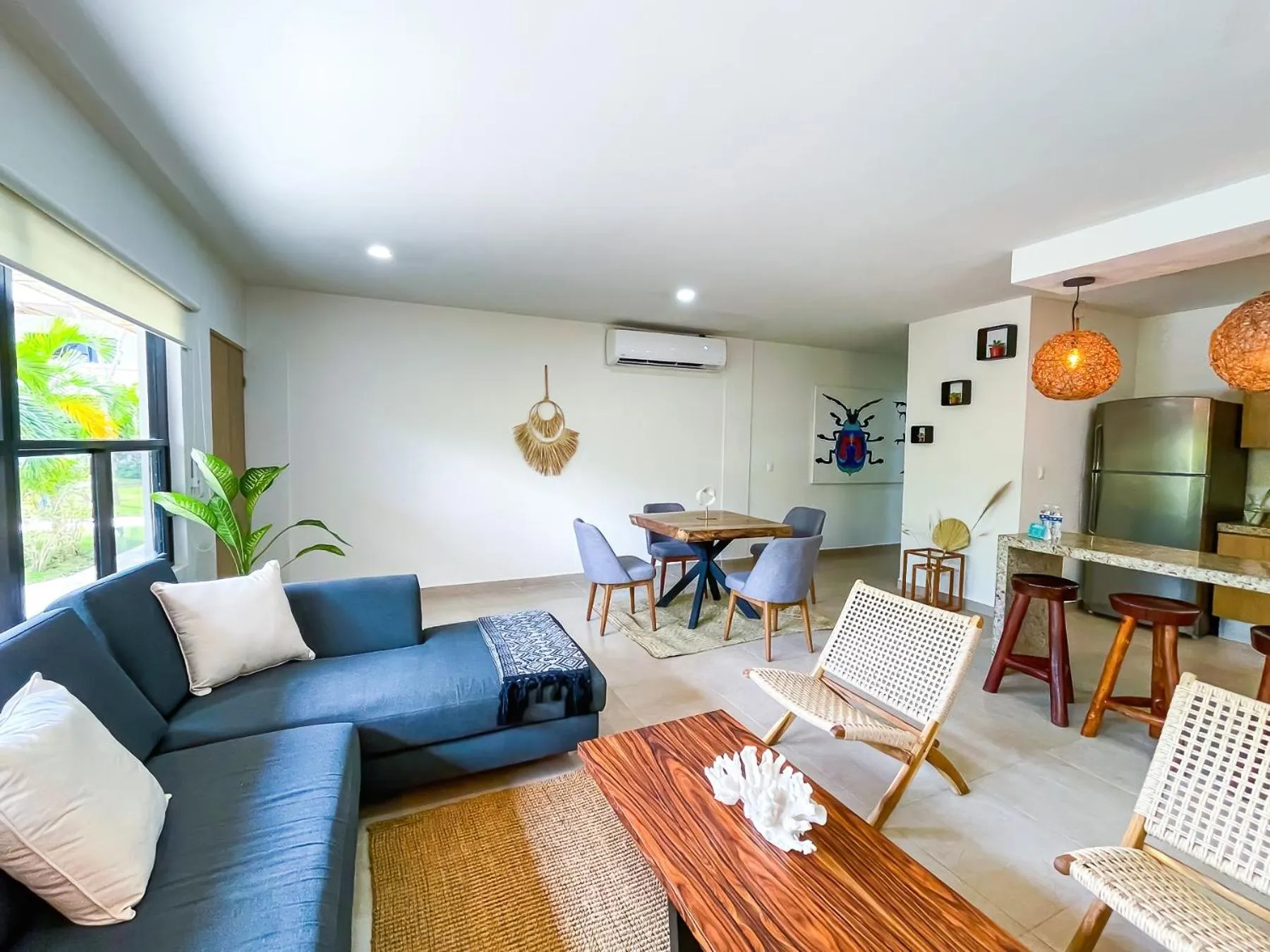 Living room in Elementus Tulum
