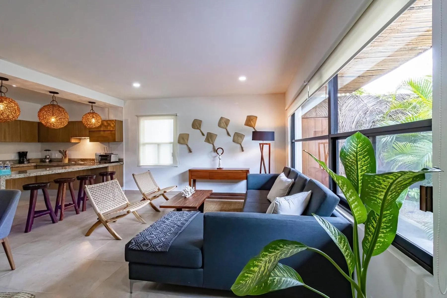 Living room in Elementus Tulum