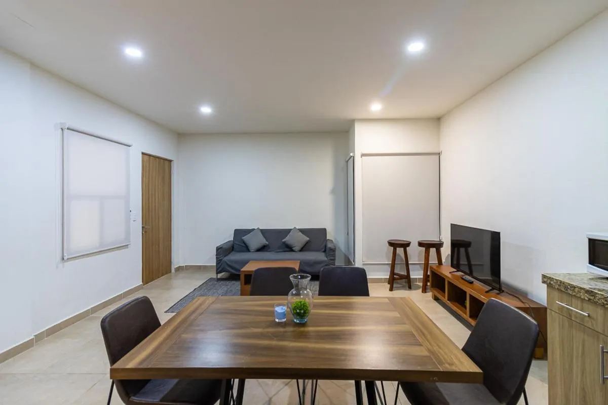Living room in Elementus Tulum