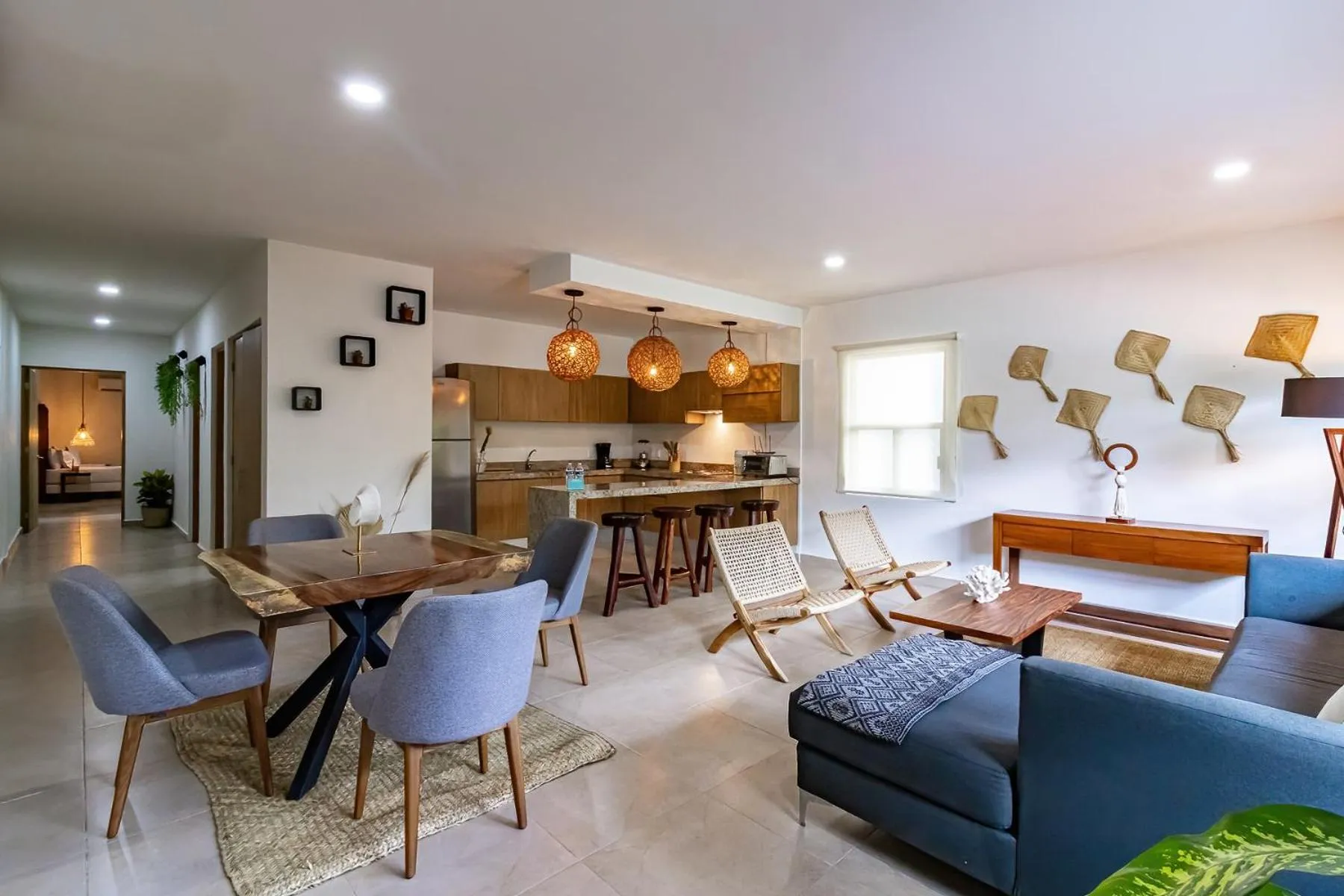 Living room in Elementus Tulum