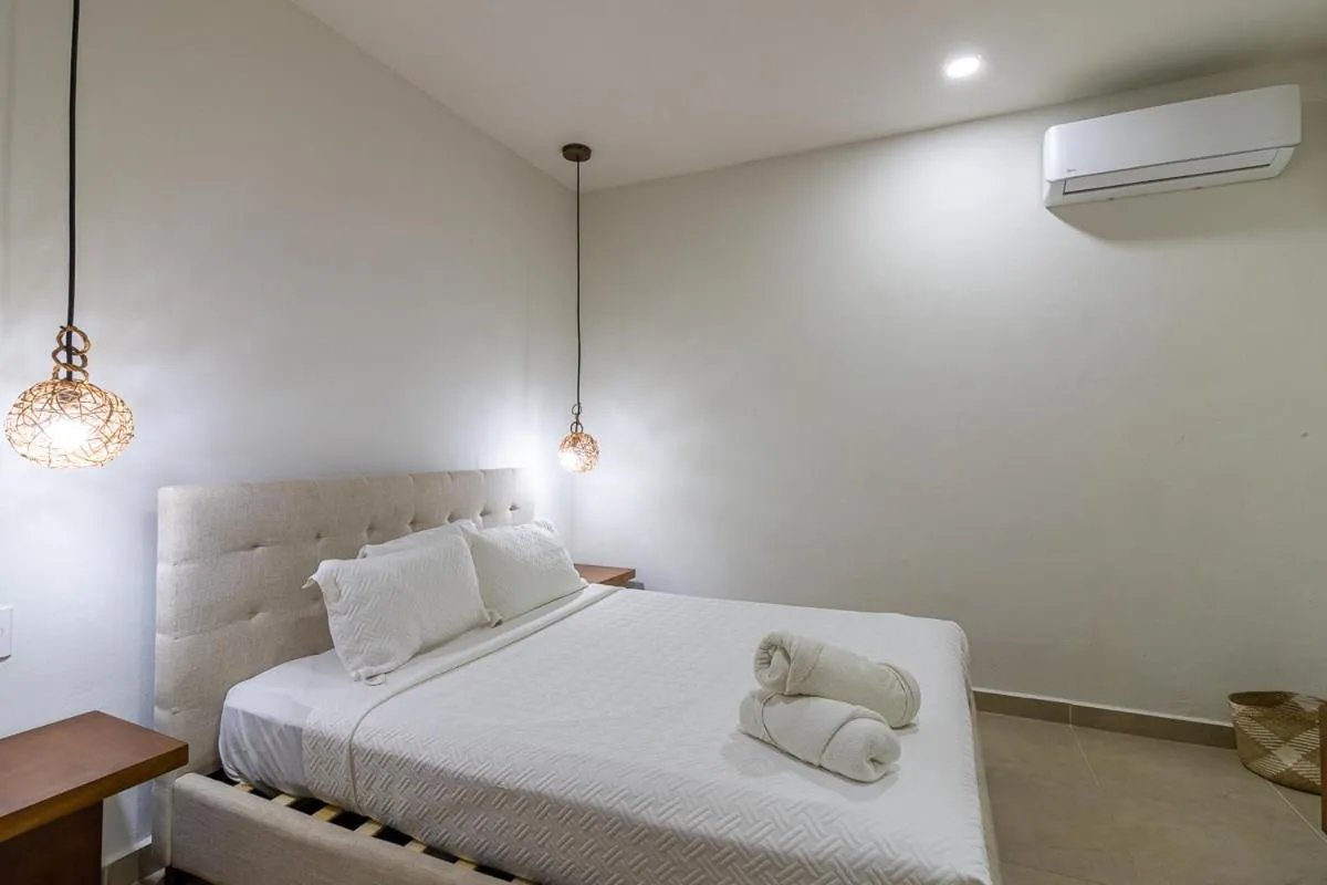 Bed in Elementus Tulum