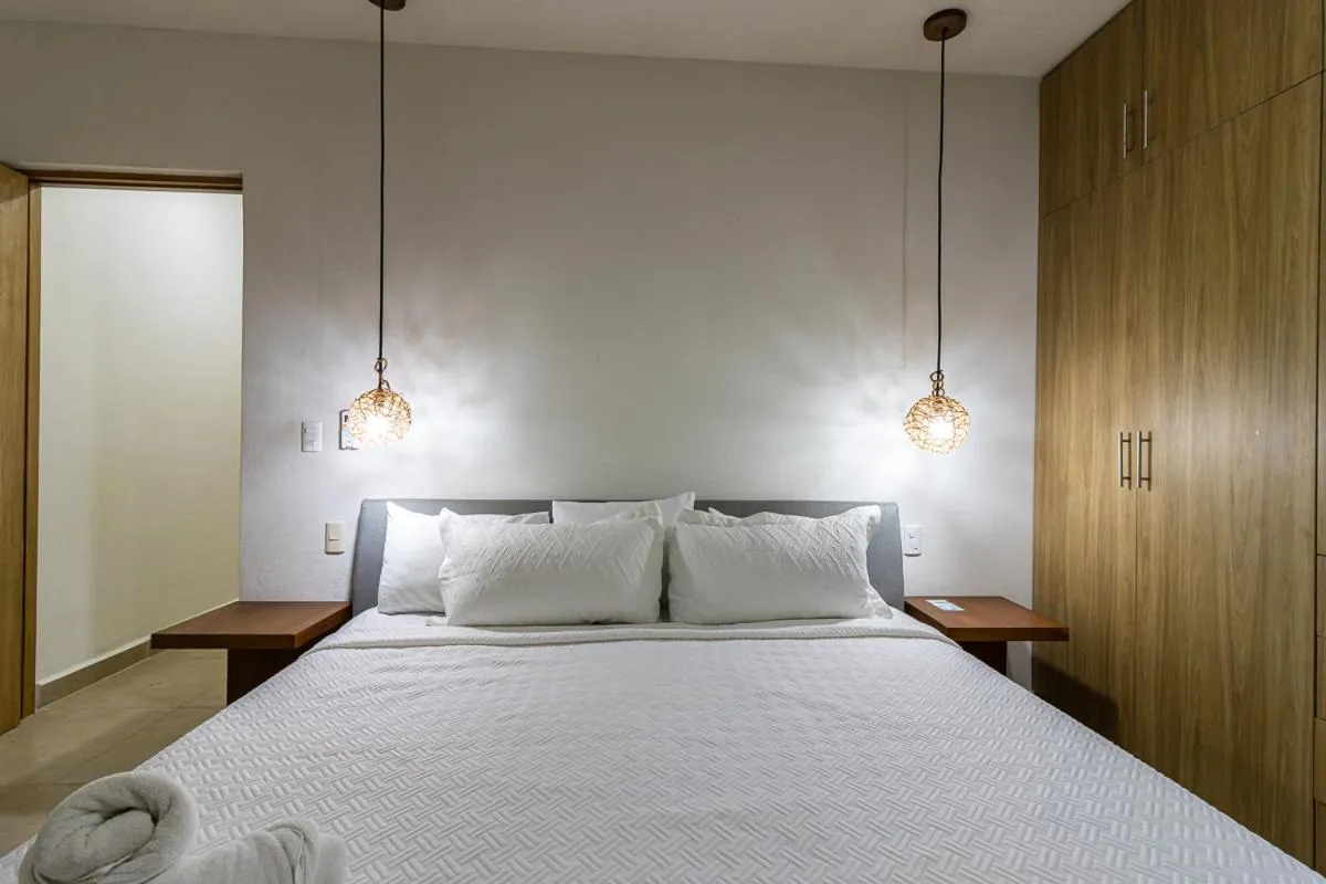 Bed in Elementus Tulum