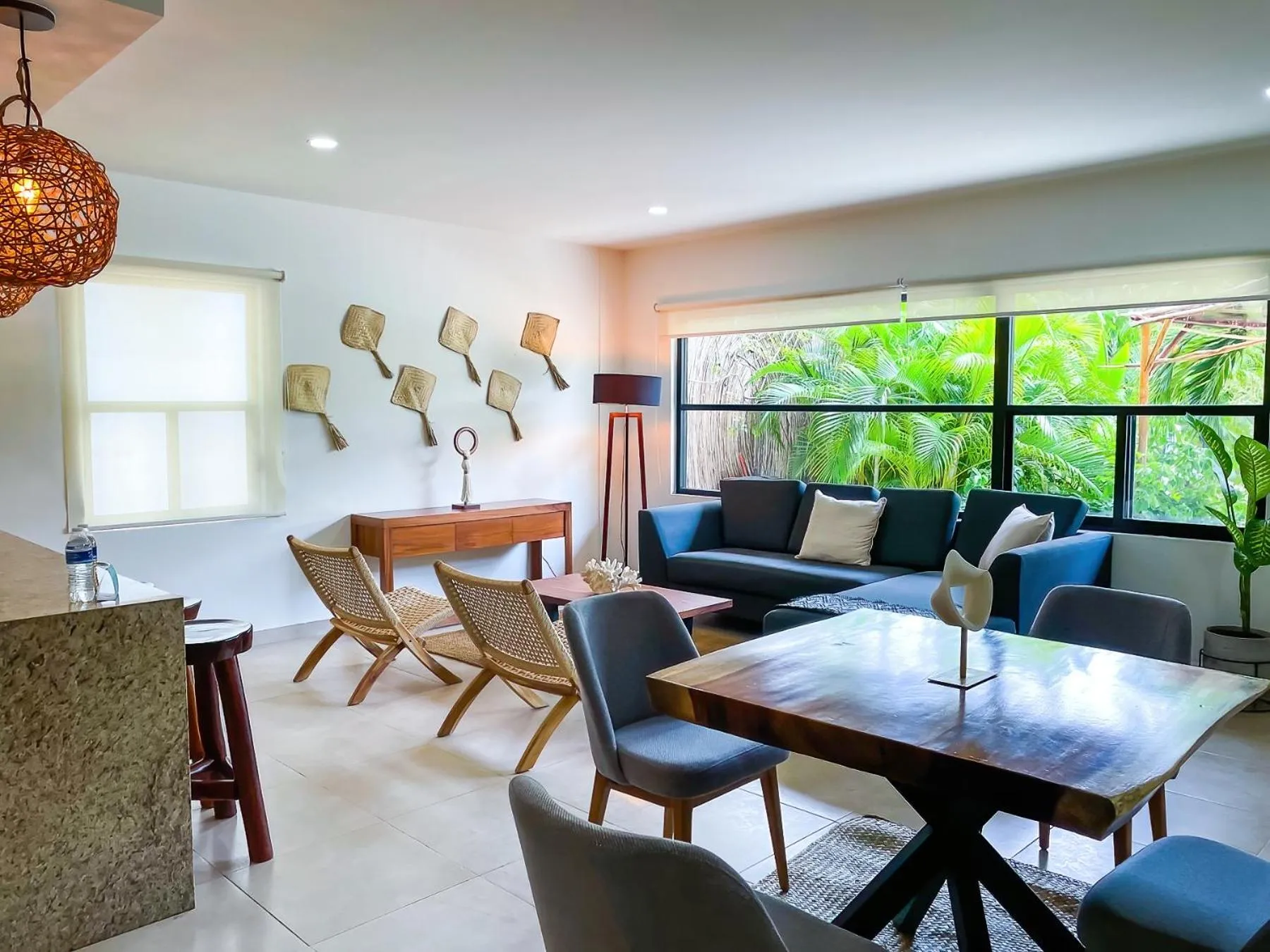 Living room in Elementus Tulum