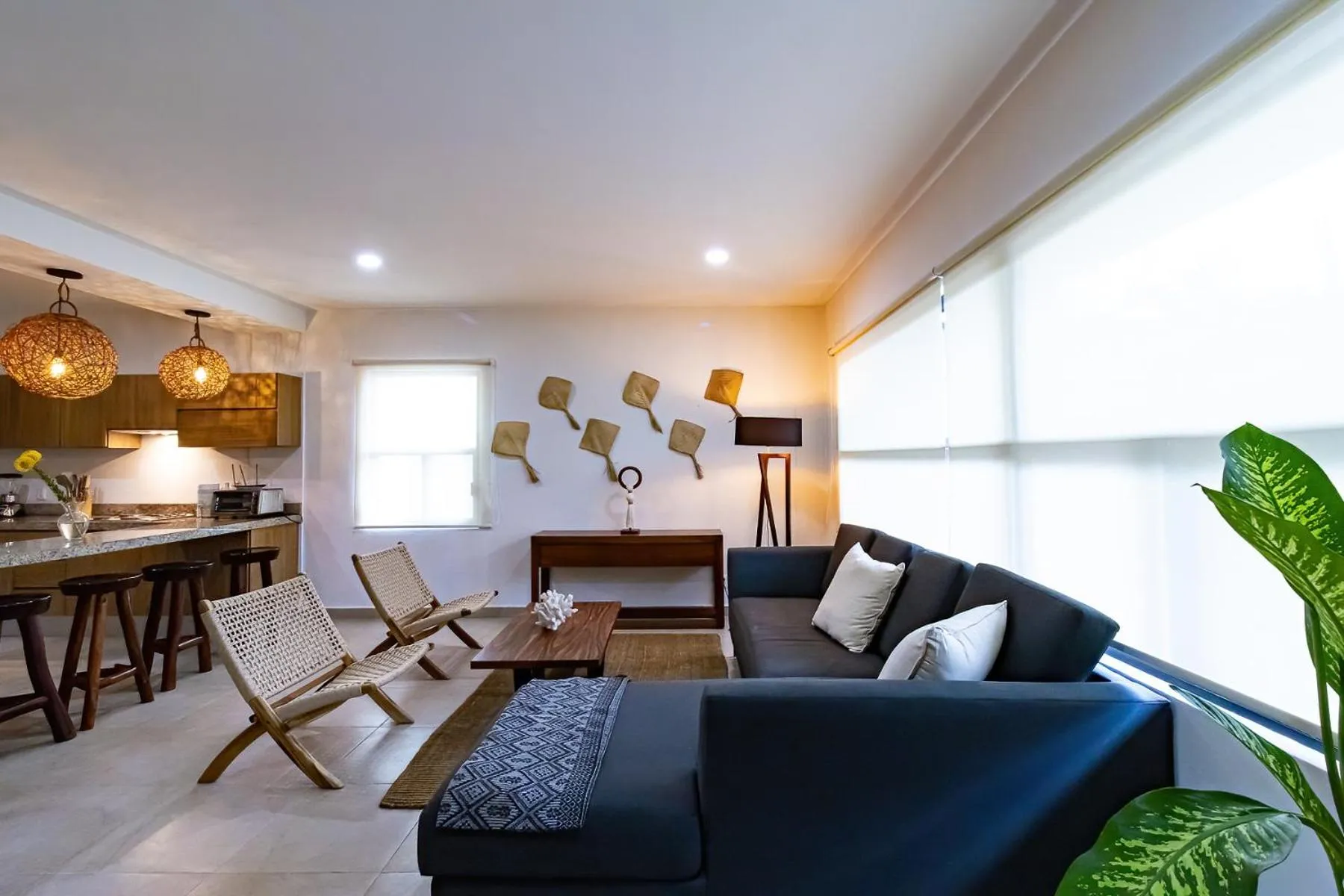 Living room in Elementus Tulum