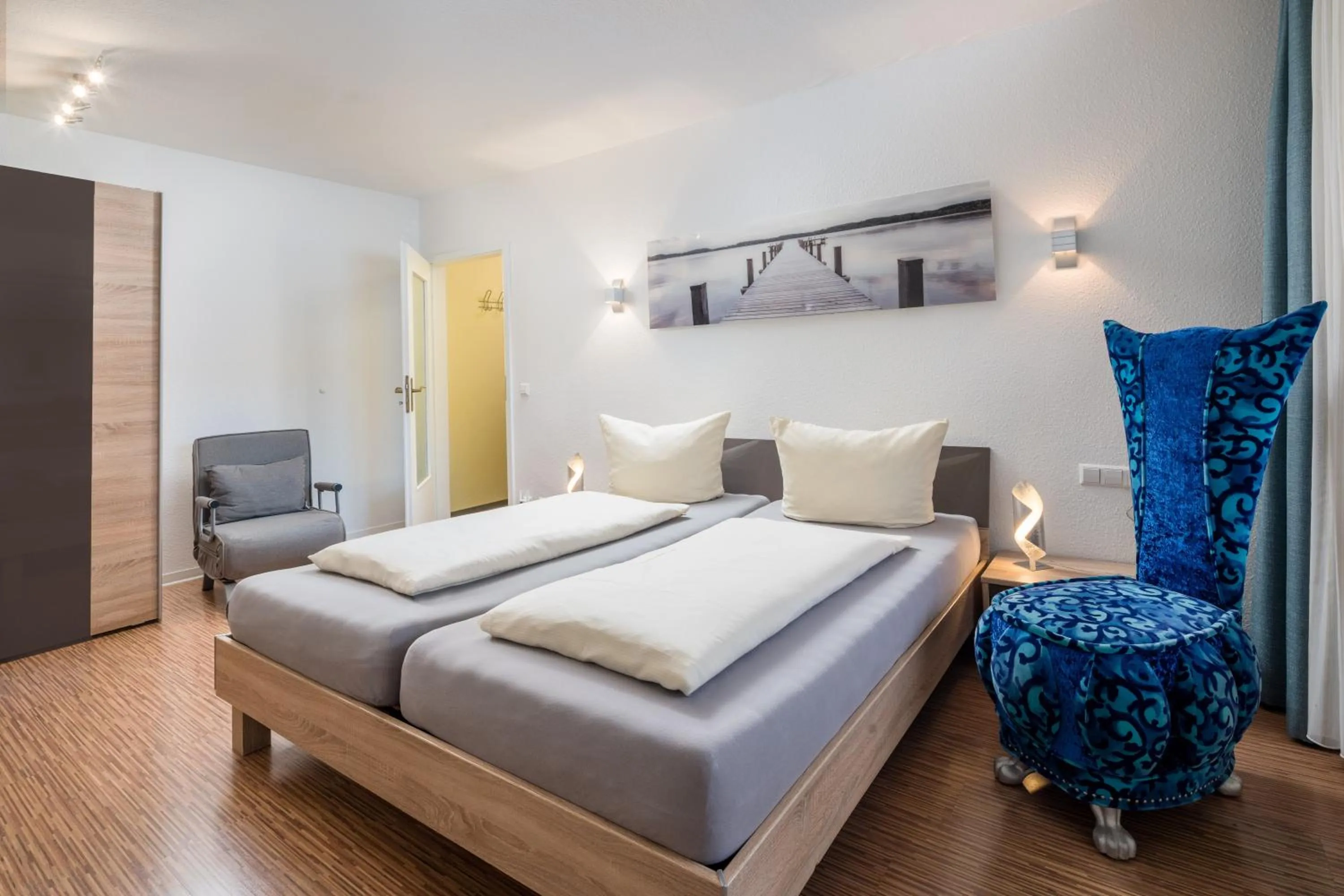 Bed in Hotel Am Gottesauer Schloss