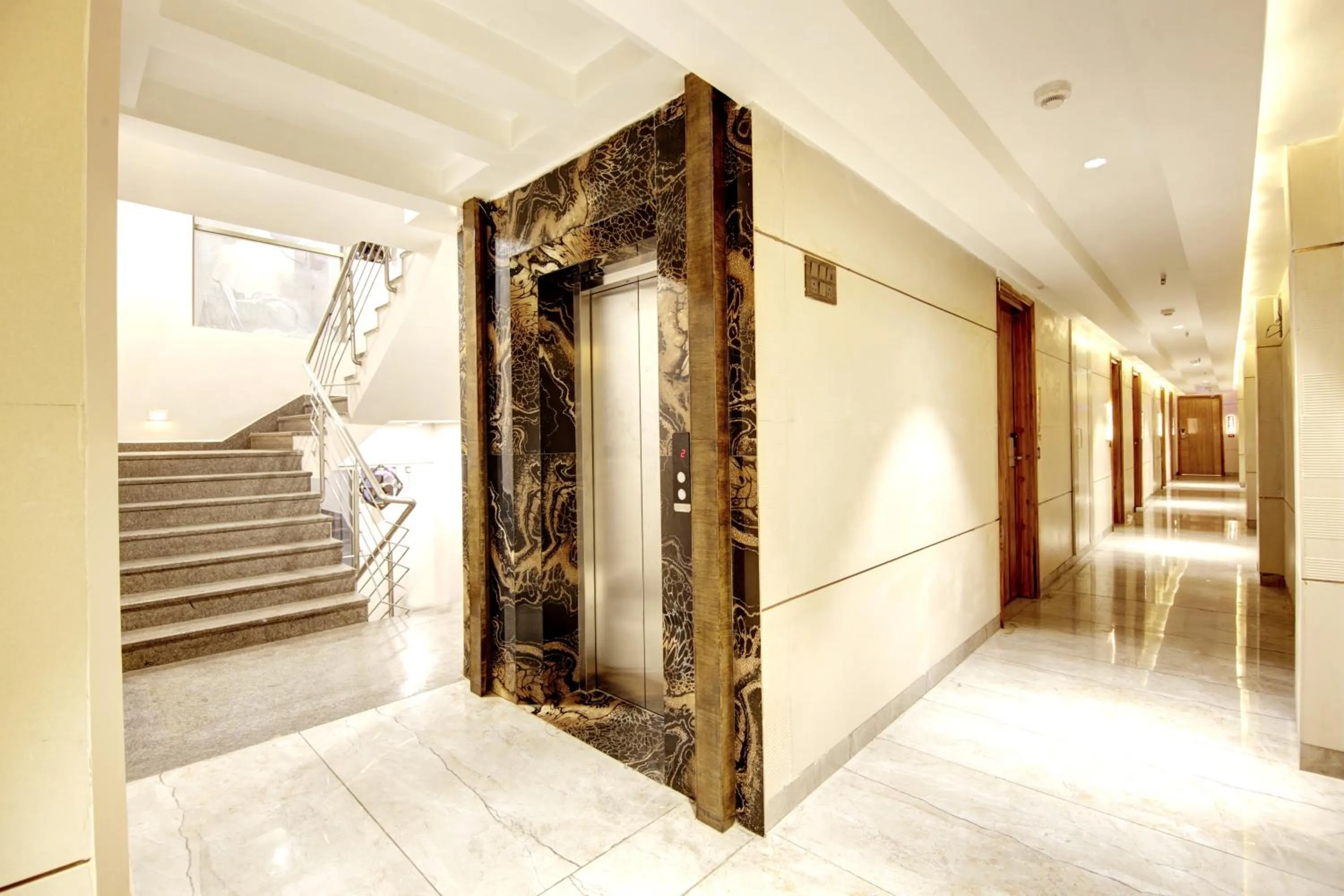 elevator in Hotel Krishna Plaza Just Near New Delhi Station And Connaught Place By M S Hospitality