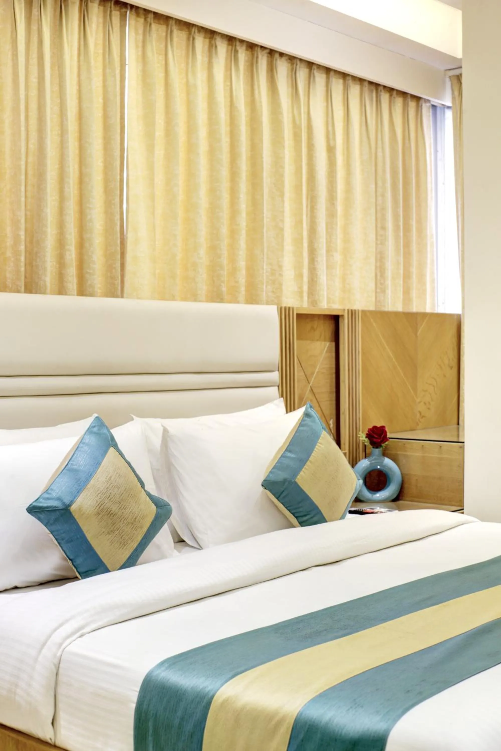 Bedroom, Bed in Hotel Krishna Plaza Just Near New Delhi Station And Connaught Place By M S Hospitality