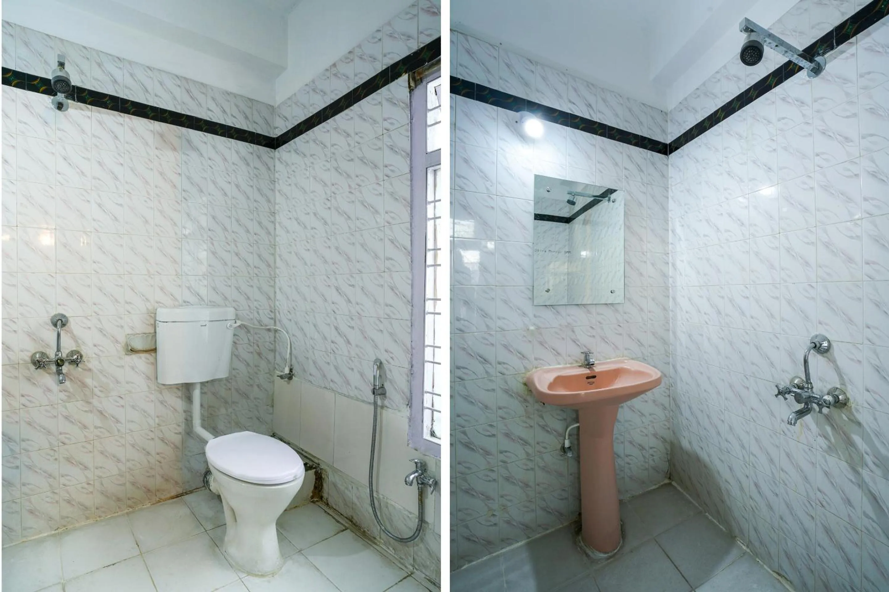 Bathroom in Hotel O Raja Residency Near Snow World