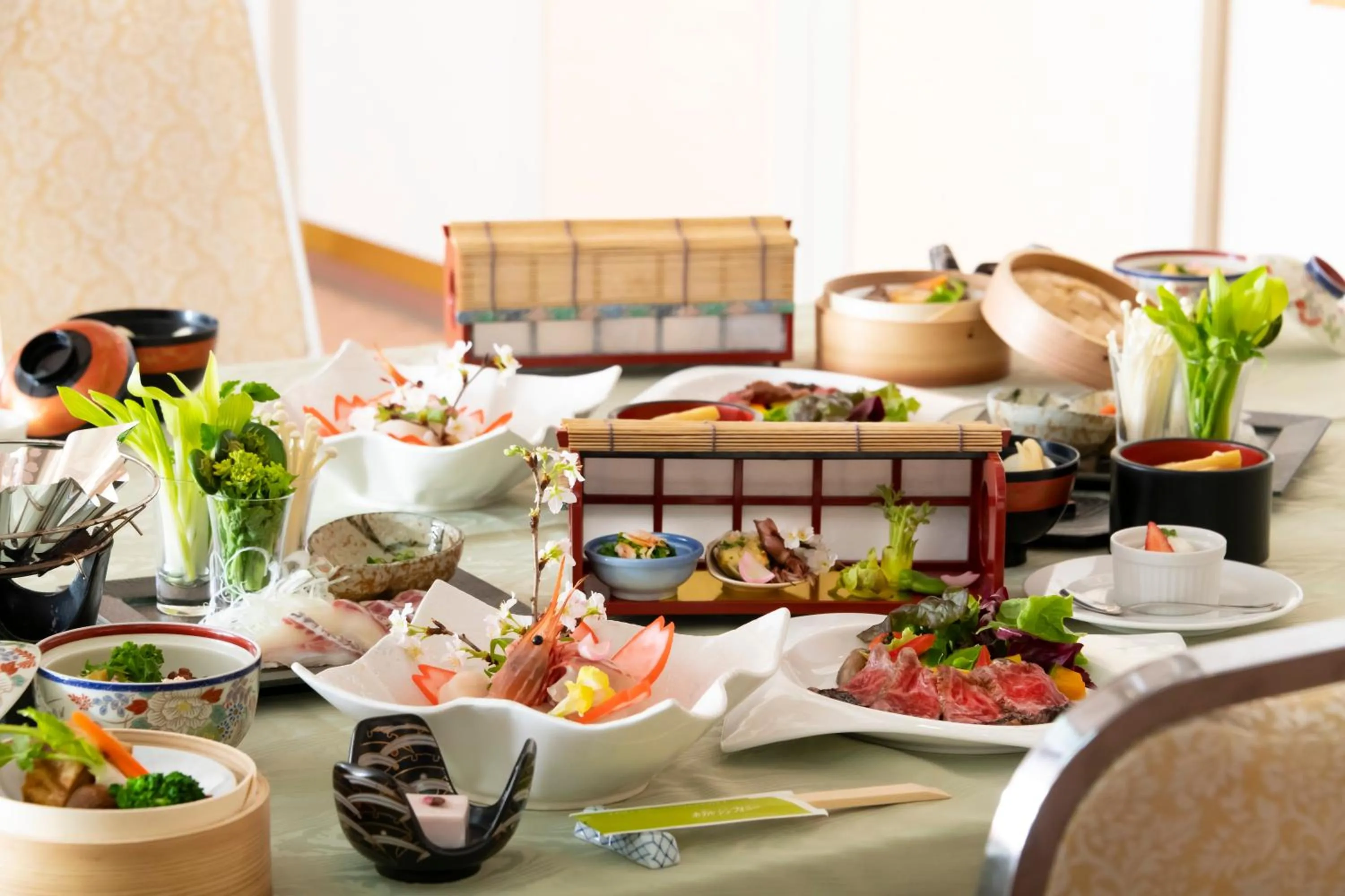 Dinner in Hotel Symphony Sagae Onsen