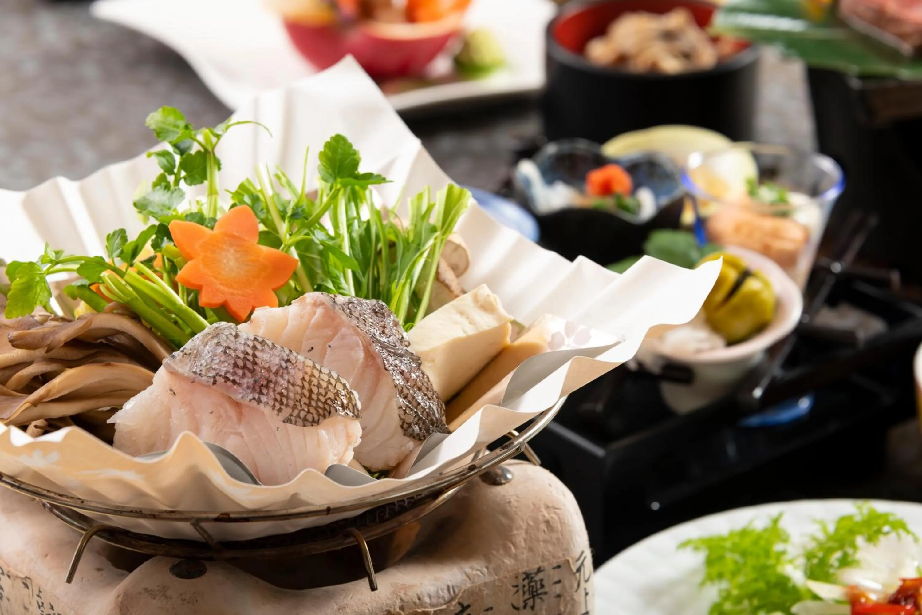 Dinner in Hotel Symphony Sagae Onsen