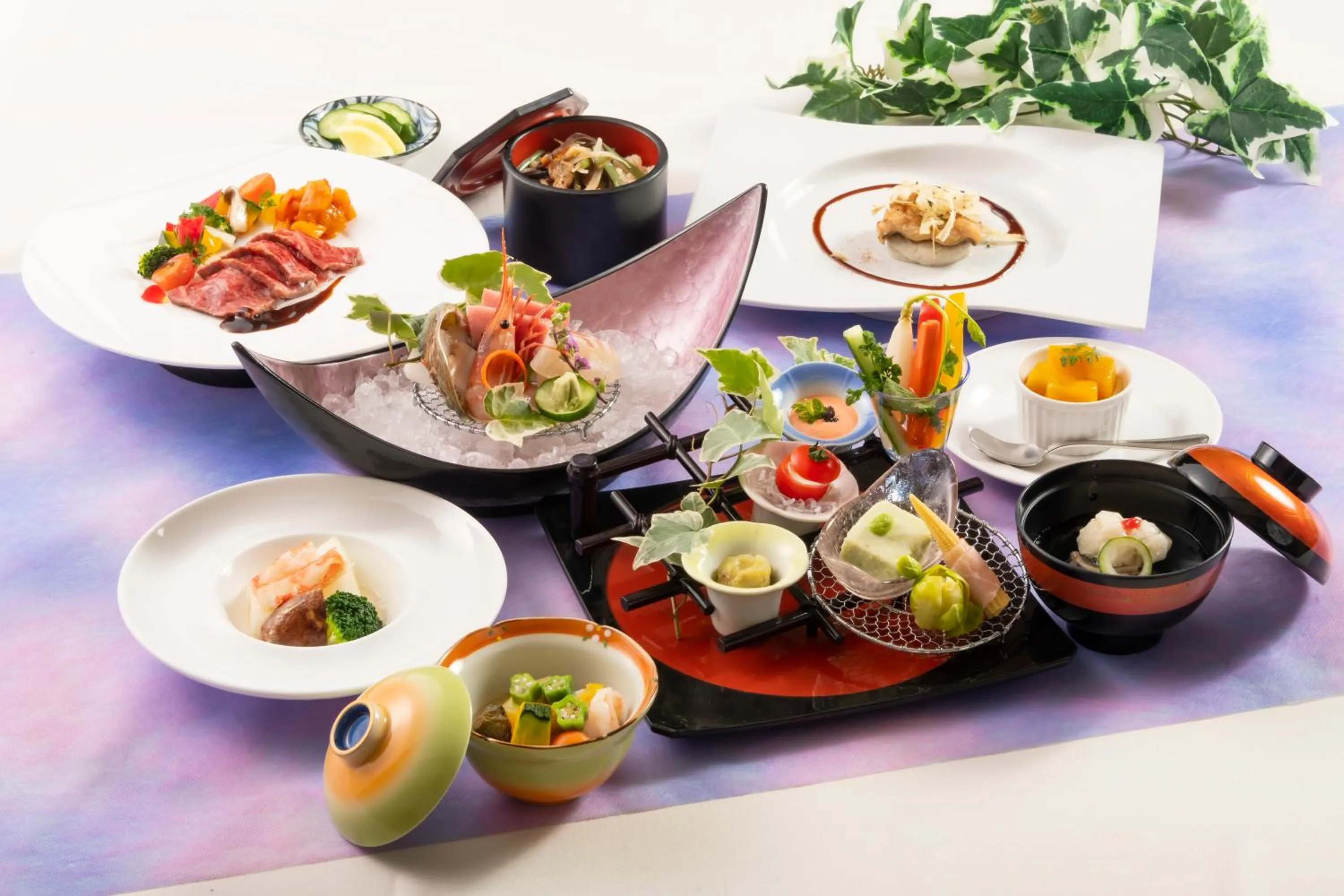 Dinner in Hotel Symphony Sagae Onsen