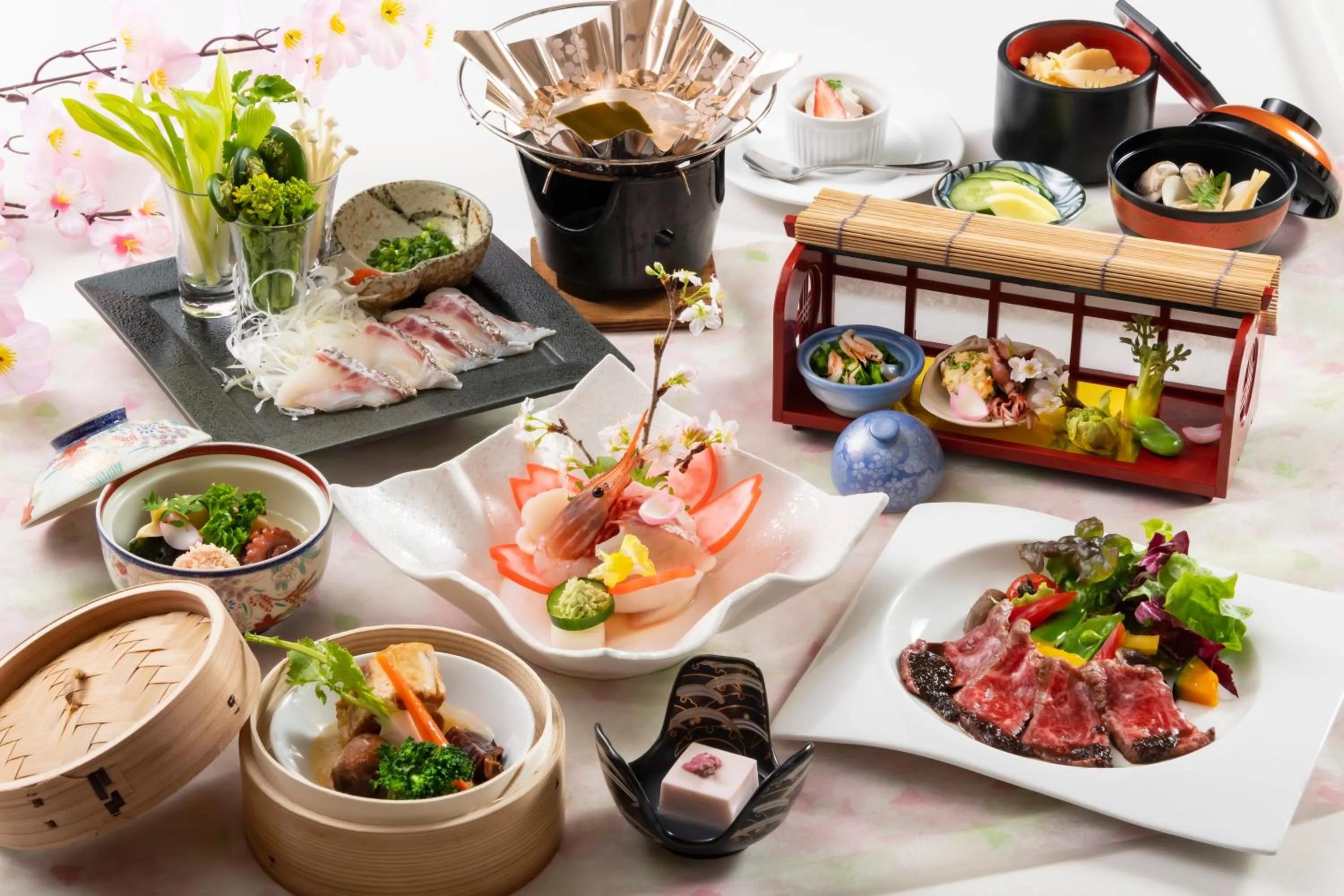 Dinner in Hotel Symphony Sagae Onsen