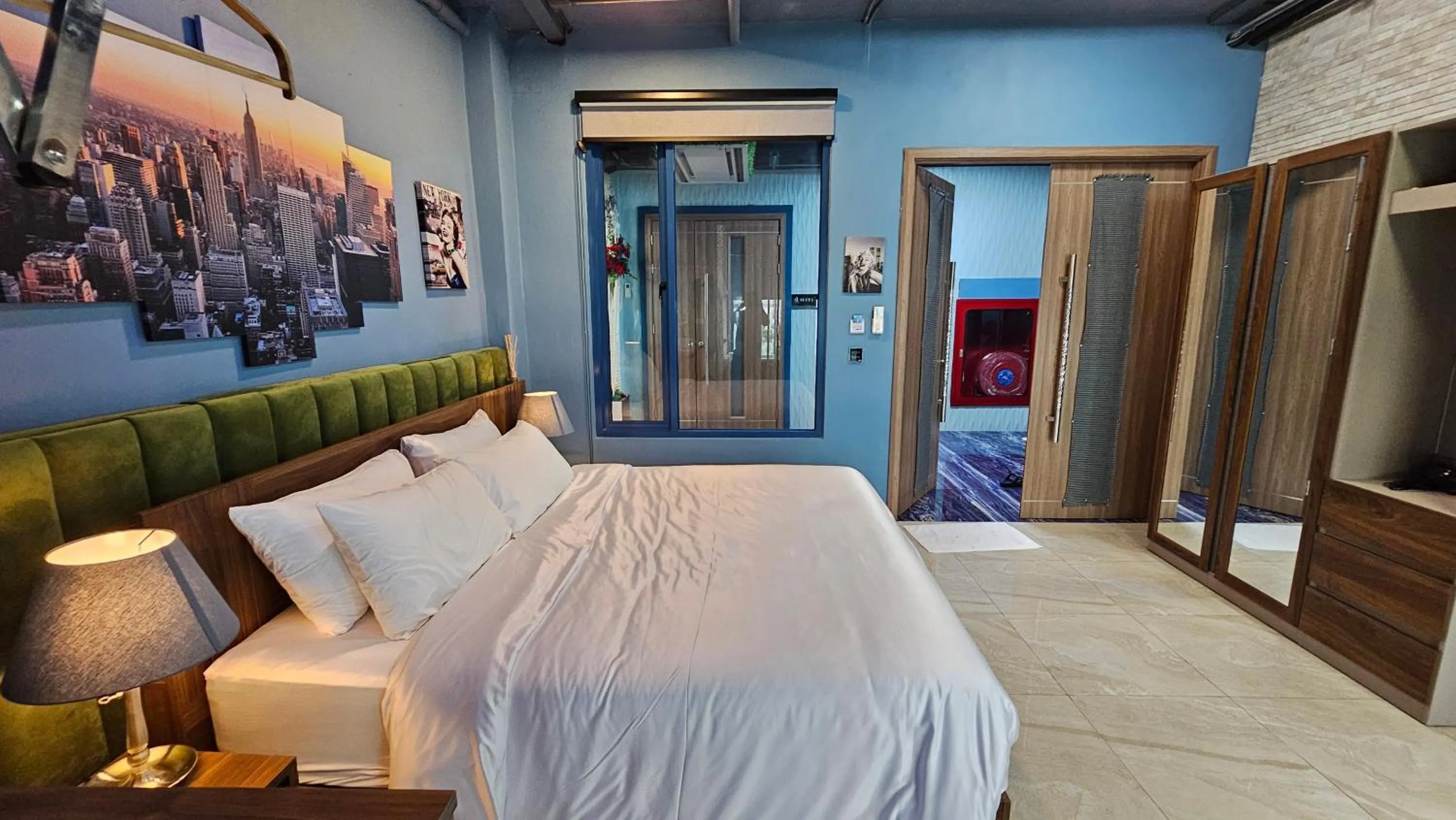 Bed in BlueTel Re'sidencE Bangkok IMPACT บลูเทล เรซิดองส์ กรุงเทพ อิมแพค