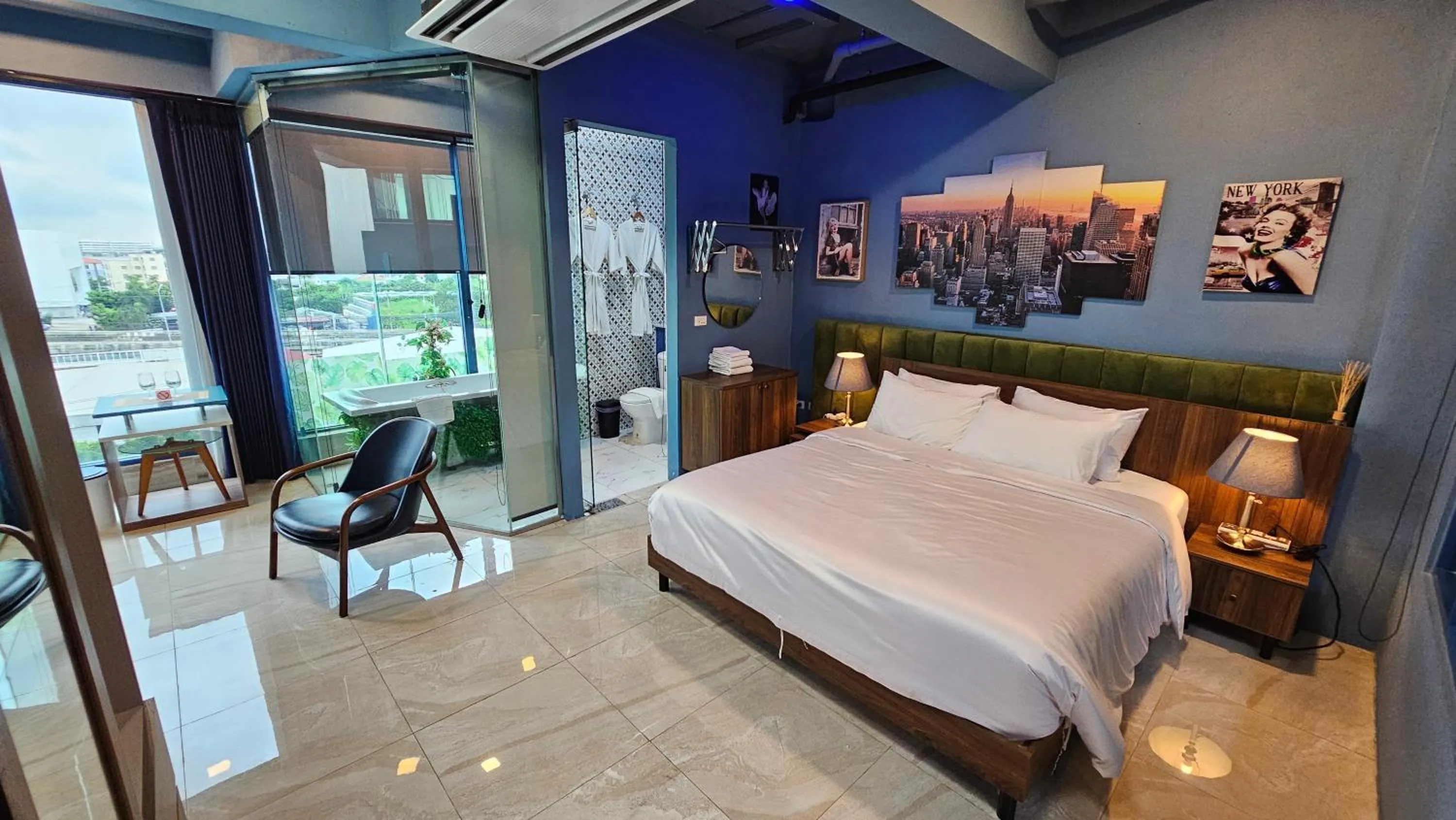 Bed in BlueTel Re'sidencE Bangkok IMPACT บลูเทล เรซิดองส์ กรุงเทพ อิมแพค