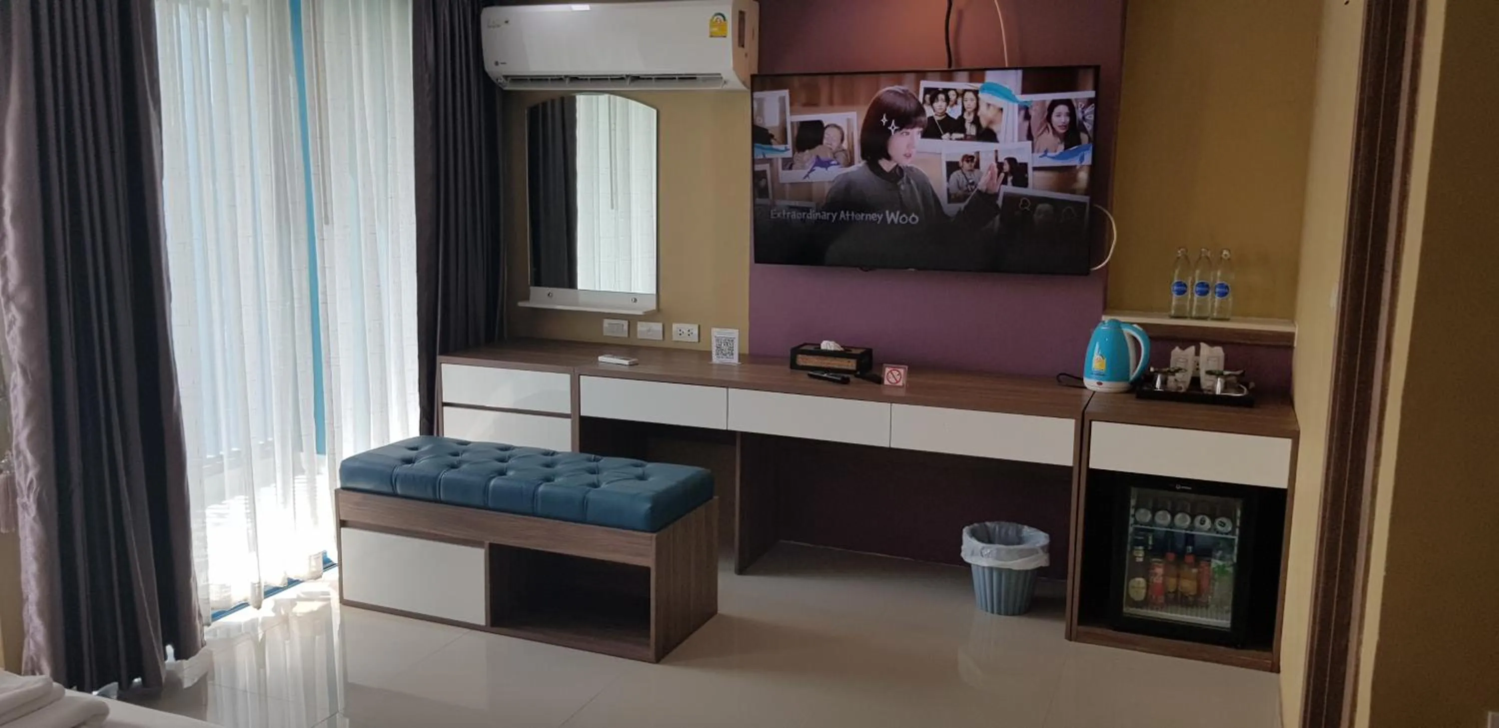 Bed in BlueTel Re'sidencE Bangkok IMPACT บลูเทล เรซิดองส์ กรุงเทพ อิมแพค