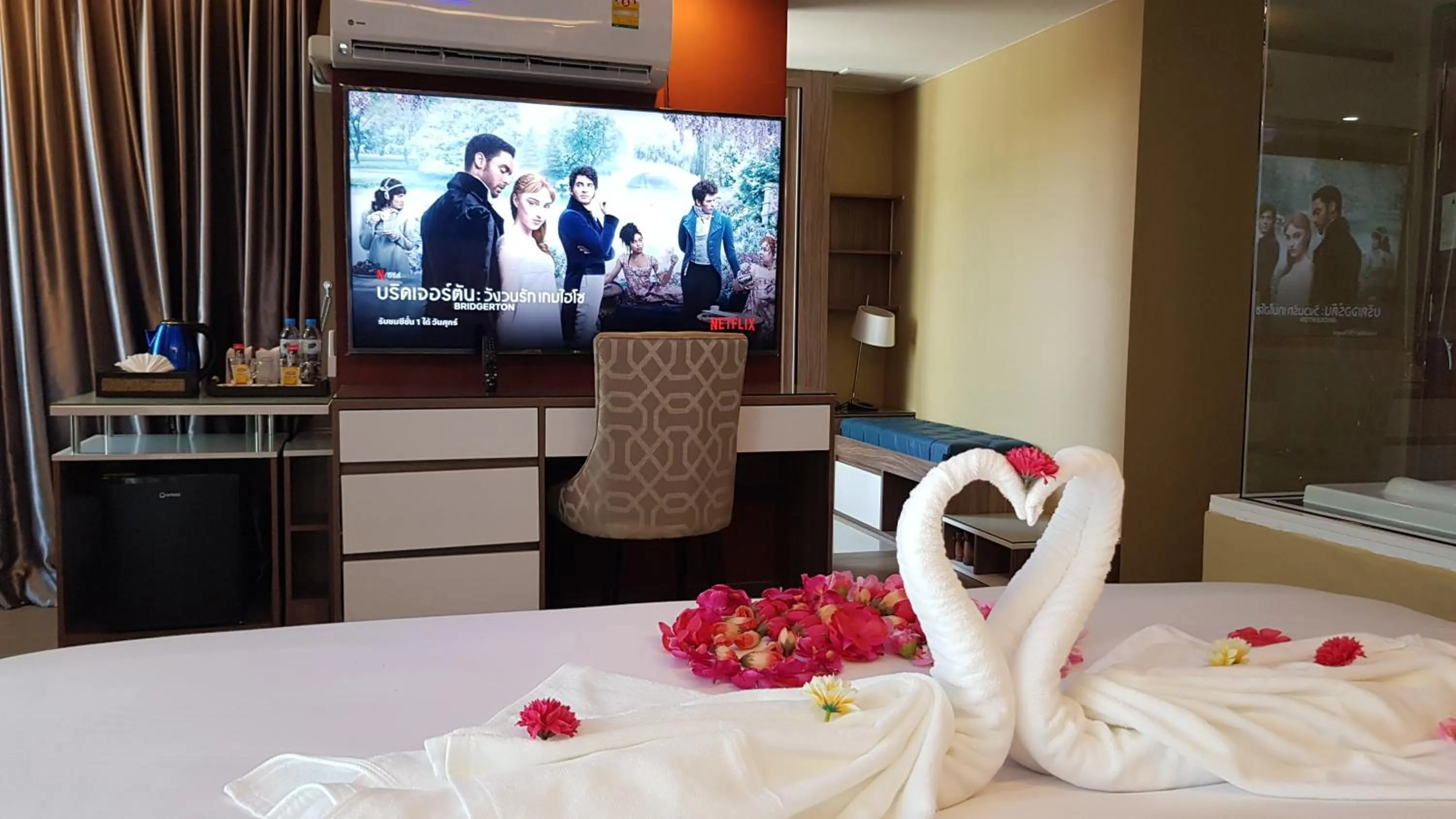 Bed in BlueTel Re'sidencE Bangkok IMPACT บลูเทล เรซิดองส์ กรุงเทพ อิมแพค