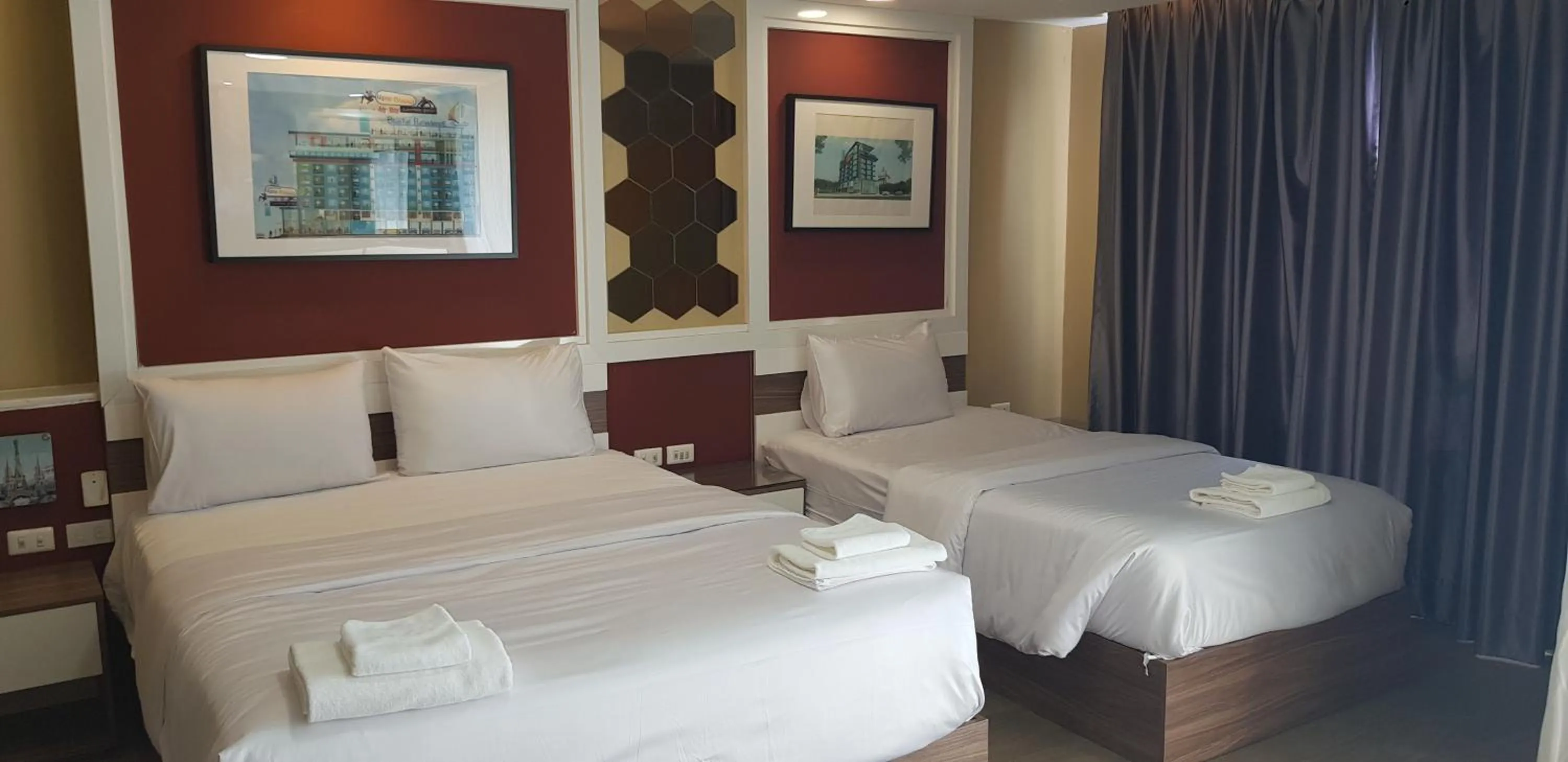 Bed in BlueTel Re'sidencE Bangkok IMPACT บลูเทล เรซิดองส์ กรุงเทพ อิมแพค