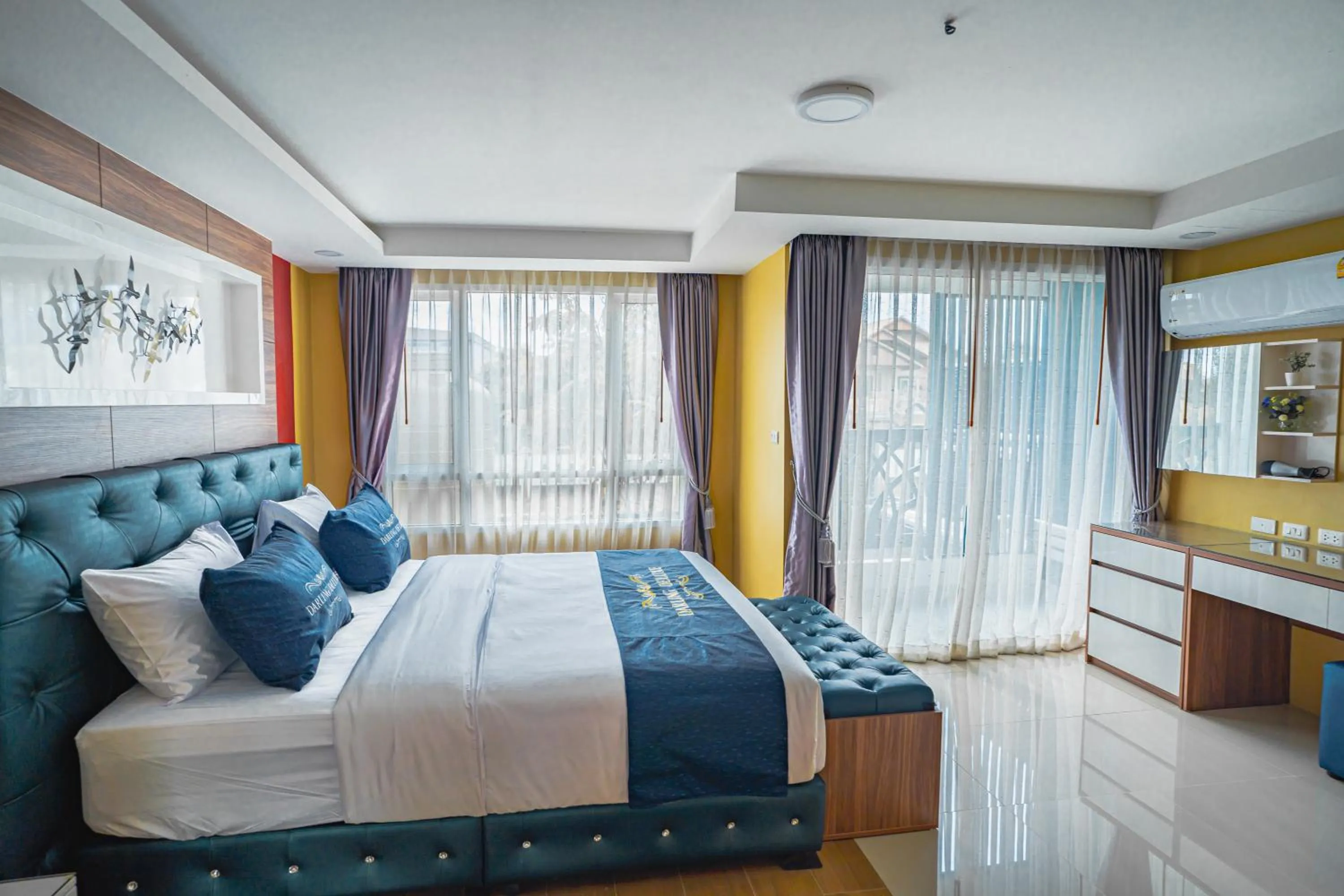 Bed in BlueTel Re'sidencE Bangkok IMPACT บลูเทล เรซิดองส์ กรุงเทพ อิมแพค