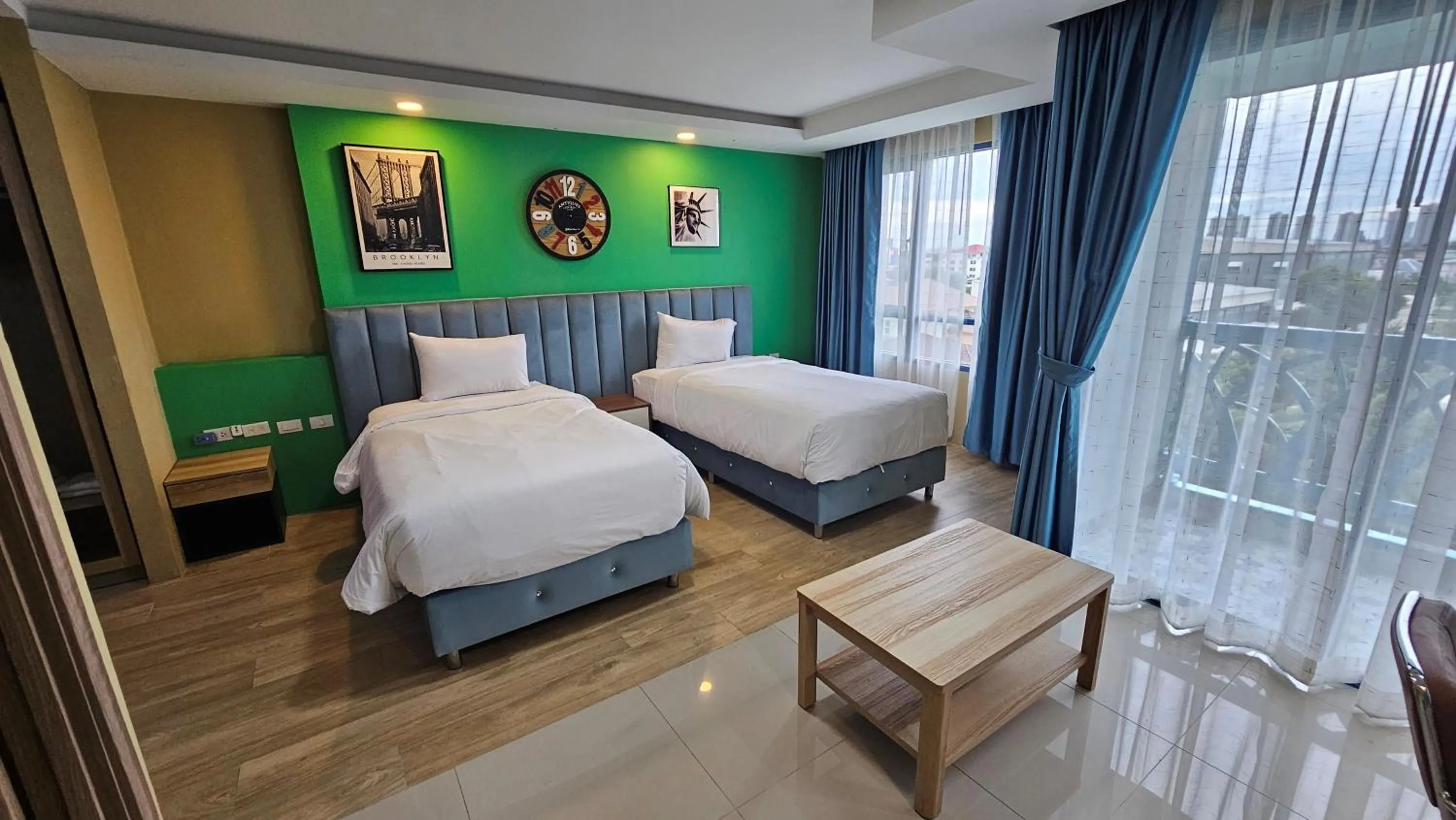 Bed in BlueTel Re'sidencE Bangkok IMPACT บลูเทล เรซิดองส์ กรุงเทพ อิมแพค