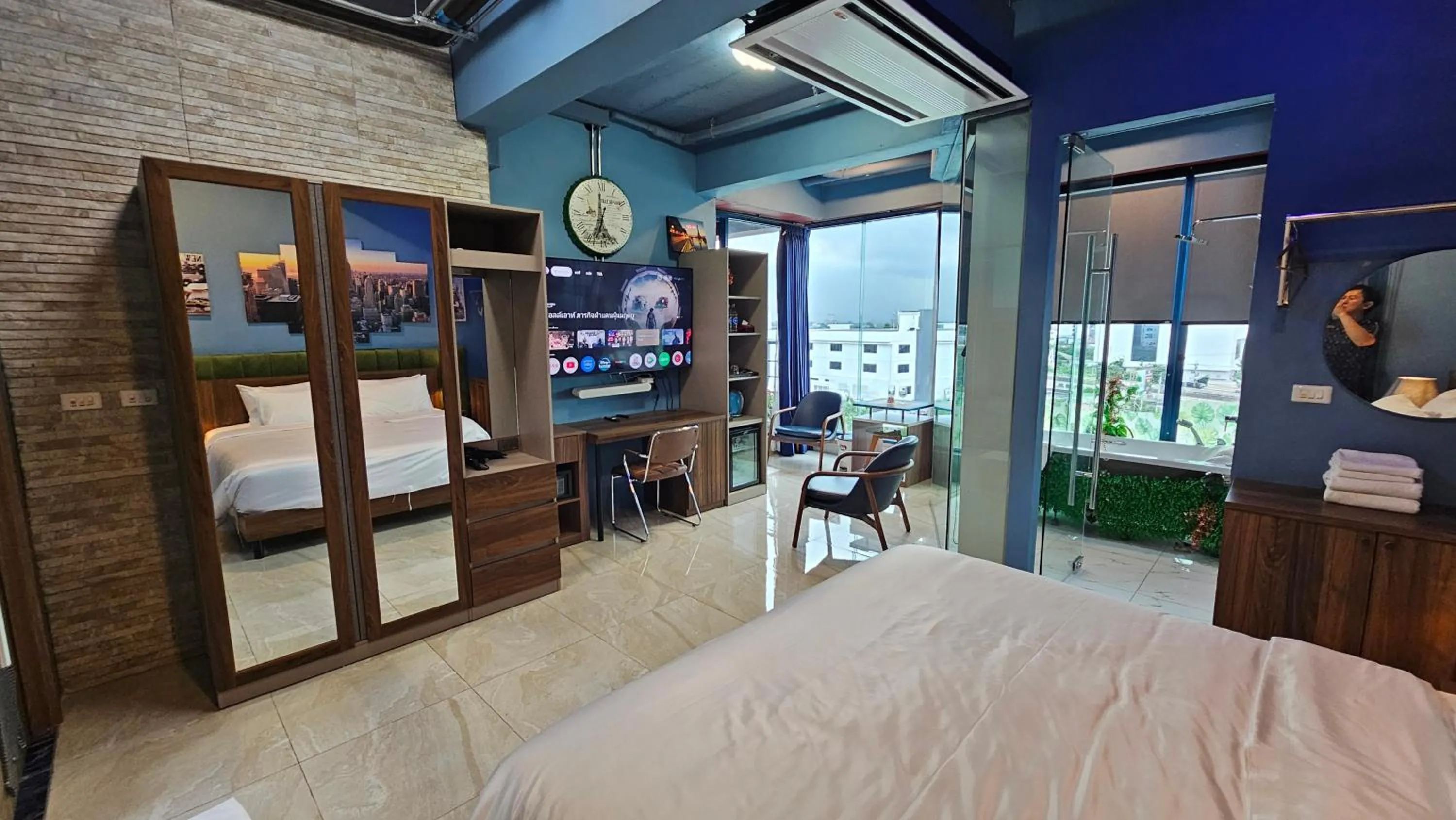 Bed in BlueTel Re'sidencE Bangkok IMPACT บลูเทล เรซิดองส์ กรุงเทพ อิมแพค