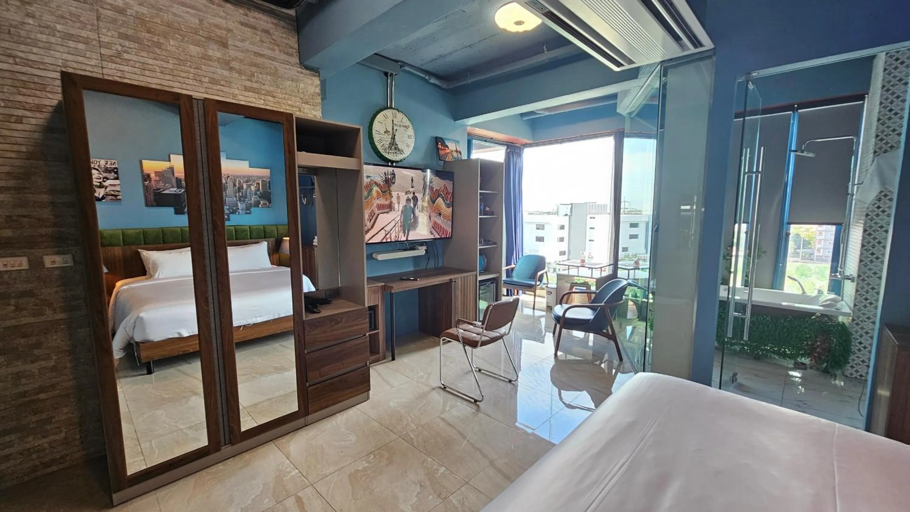 Bed in BlueTel Re'sidencE Bangkok IMPACT บลูเทล เรซิดองส์ กรุงเทพ อิมแพค