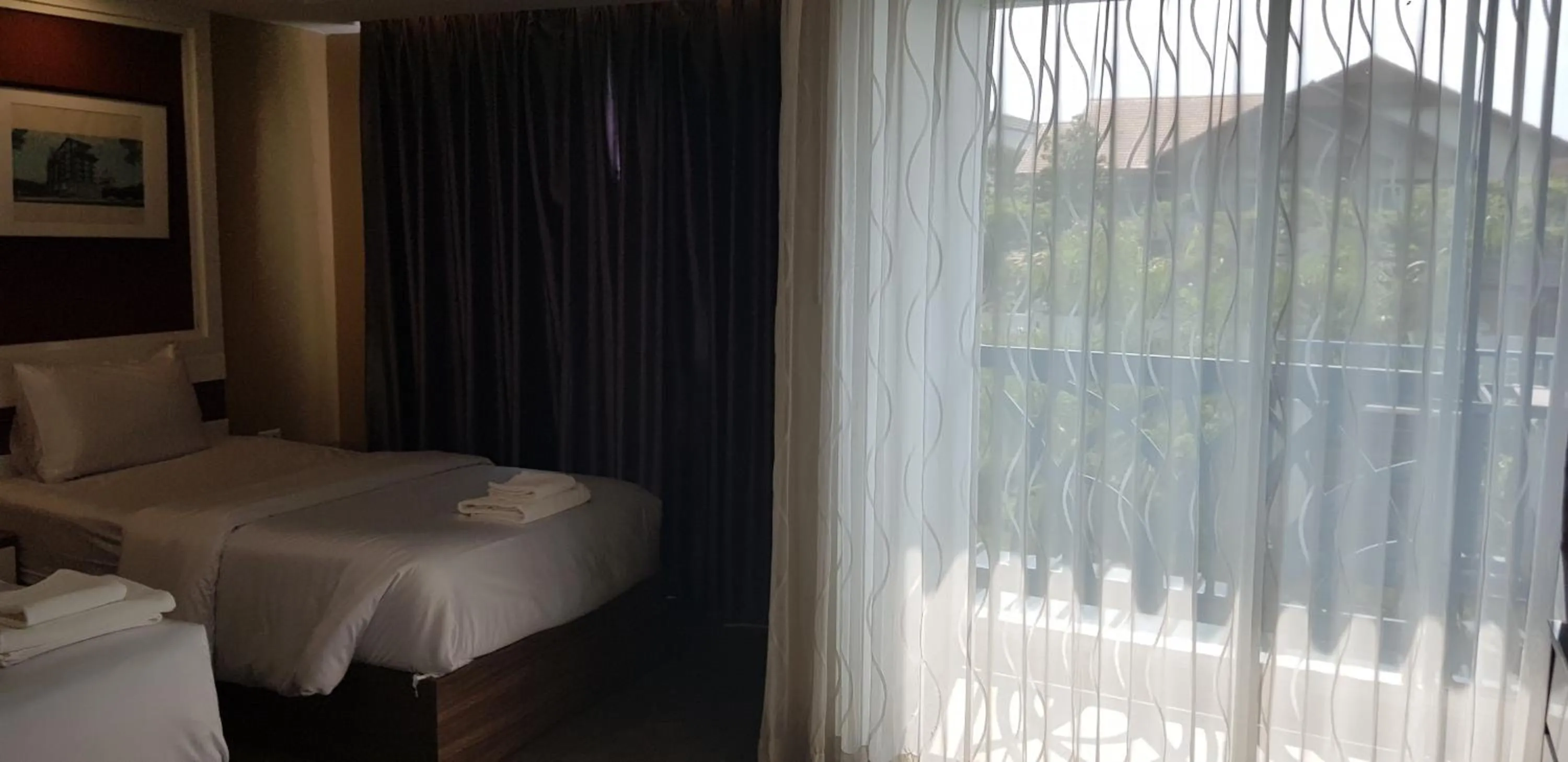 Bed in BlueTel Re'sidencE Bangkok IMPACT บลูเทล เรซิดองส์ กรุงเทพ อิมแพค